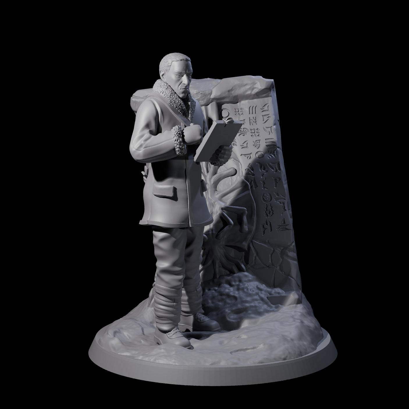 Shrewd Human Investigator Miniature for Dungeons and Dragons, Pathfinder or other TTRPGs
