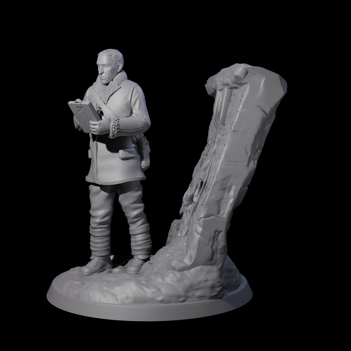 Shrewd Human Investigator Miniature for Dungeons and Dragons, Pathfinder or other TTRPGs
