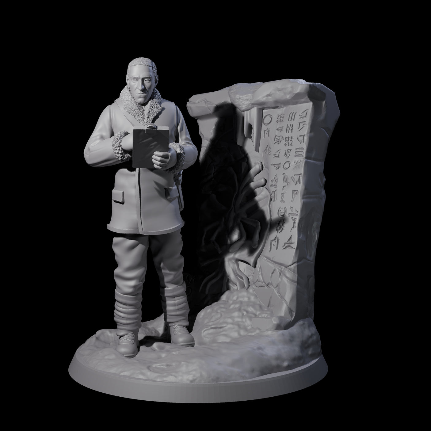 Shrewd Human Investigator Miniature for Dungeons and Dragons, Pathfinder or other TTRPGs