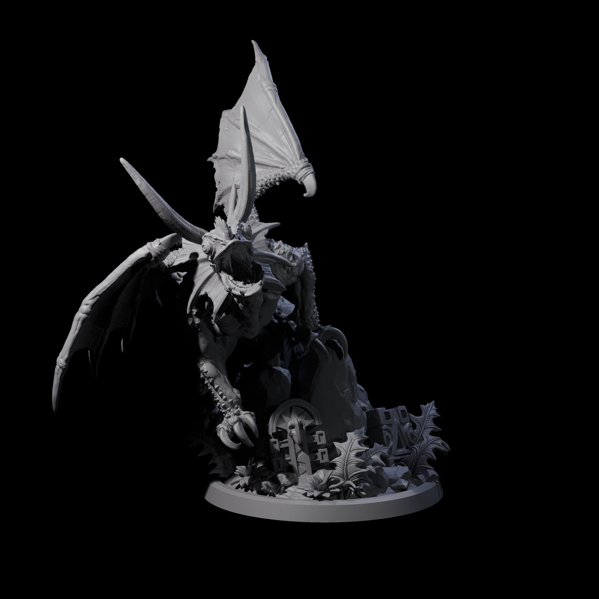 Shrieking Faerie Drake Miniature for Dungeons and Dragons, Pathfinder or other TTRPGs