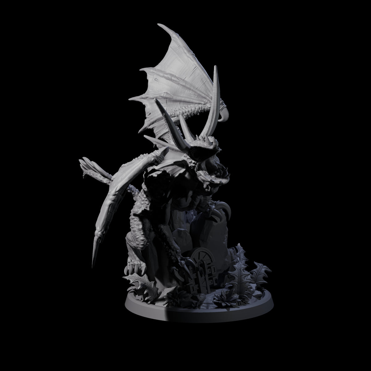 Shrieking Faerie Drake Miniature for Dungeons and Dragons, Pathfinder or other TTRPGs