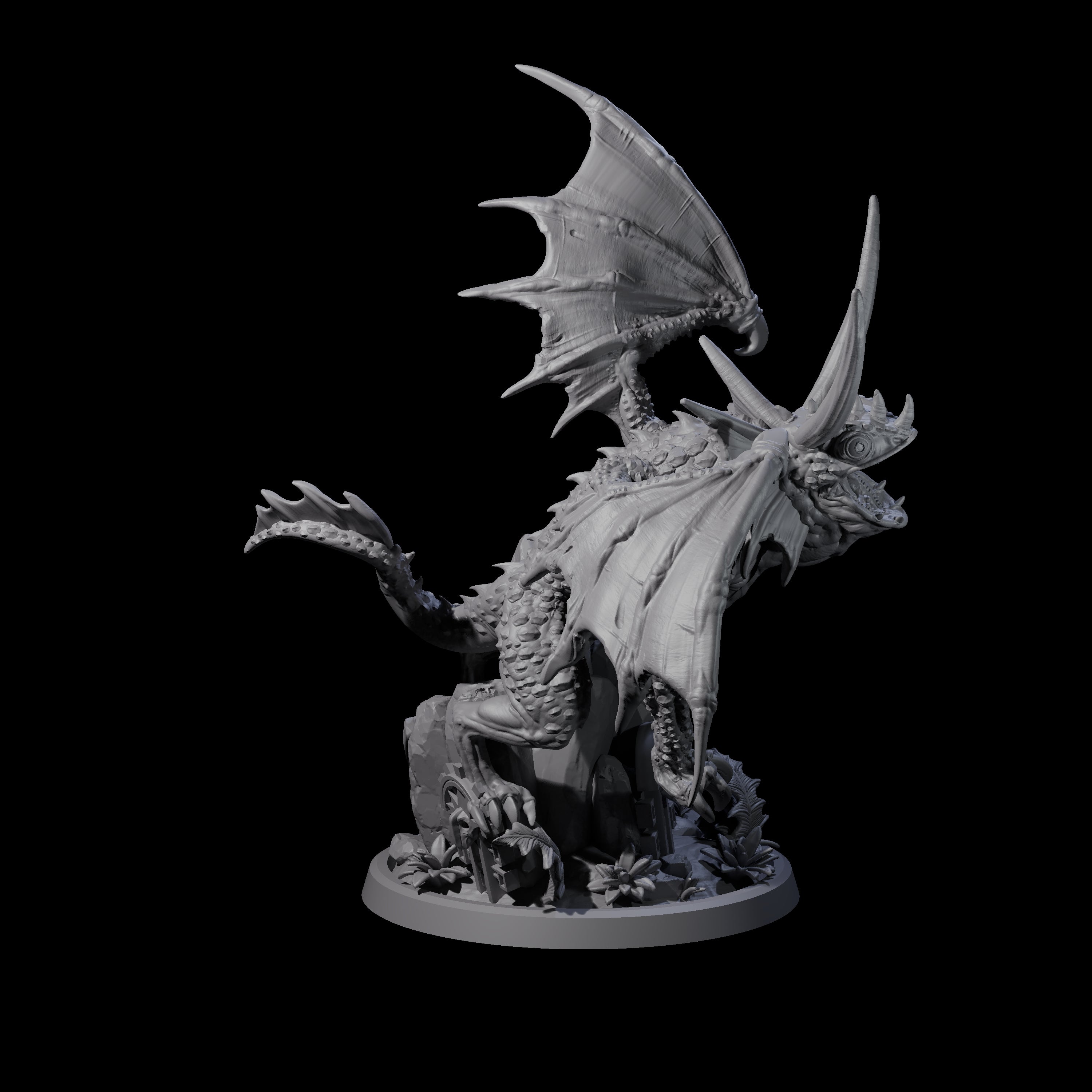 Shrieking Faerie Drake Miniature for Dungeons and Dragons, Pathfinder or other TTRPGs
