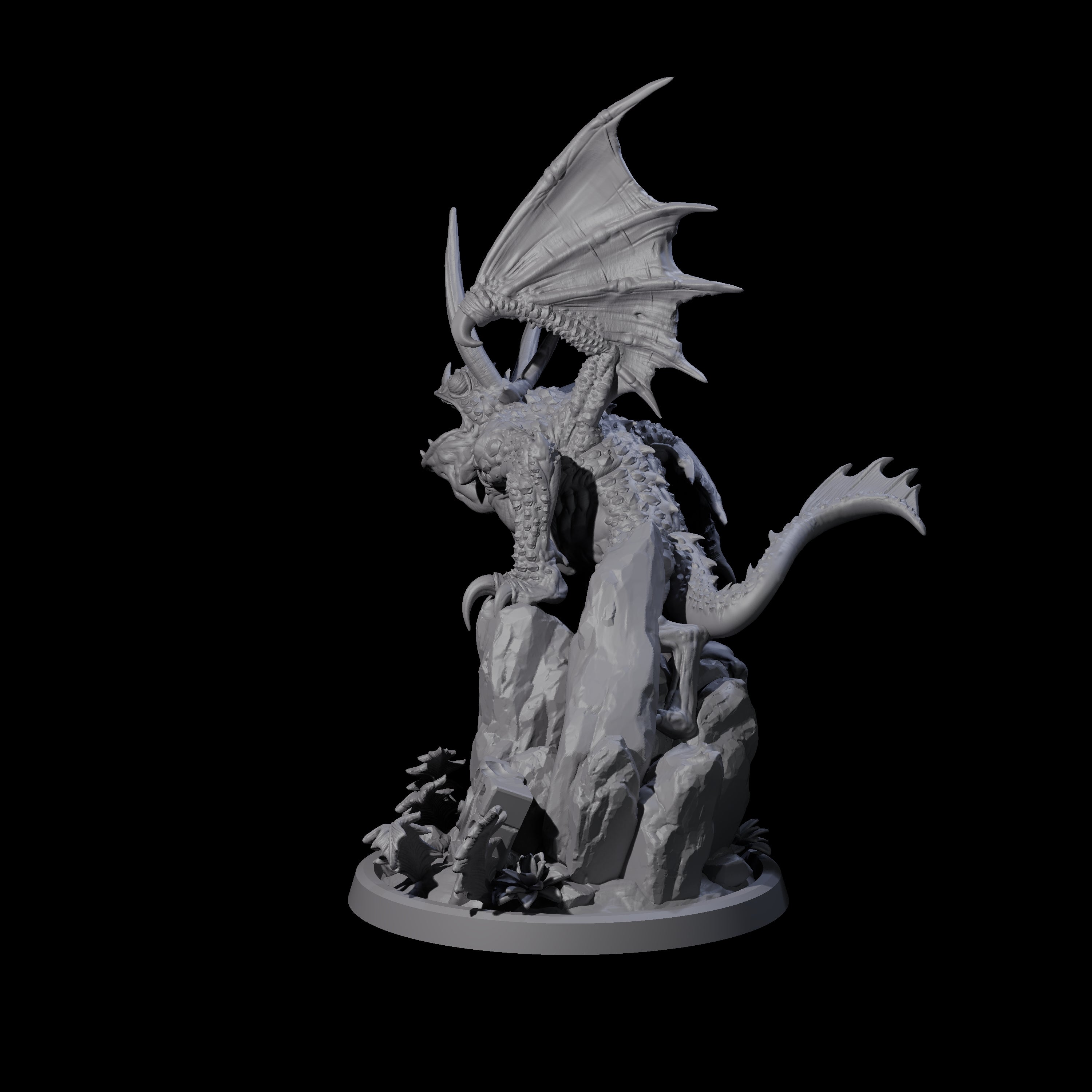 Shrieking Faerie Drake Miniature for Dungeons and Dragons, Pathfinder or other TTRPGs