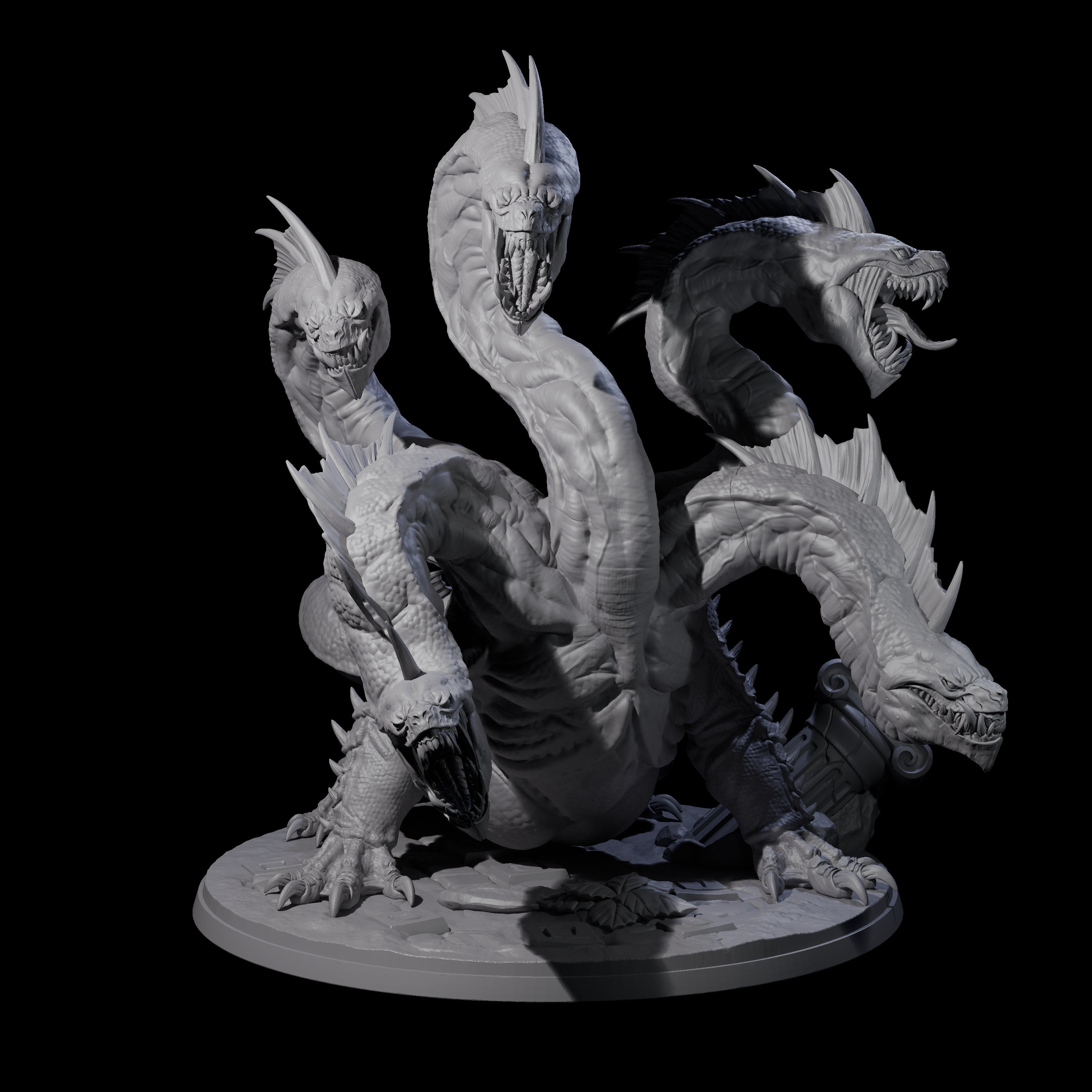 Sickly Hydra Miniature for Dungeons and Dragons, Pathfinder or other TTRPGs