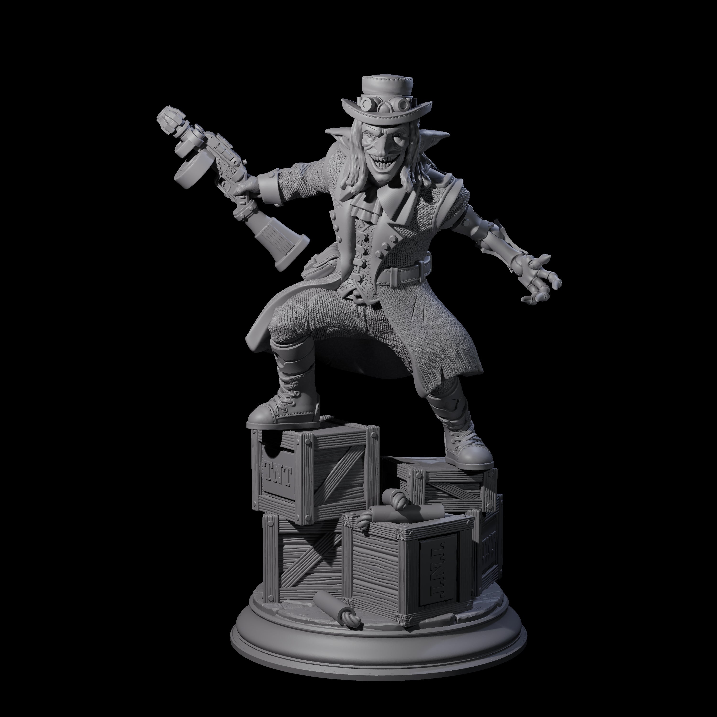 Sinister Goblin Gangster Miniature for Dungeons and Dragons, Pathfinder or other TTRPGs