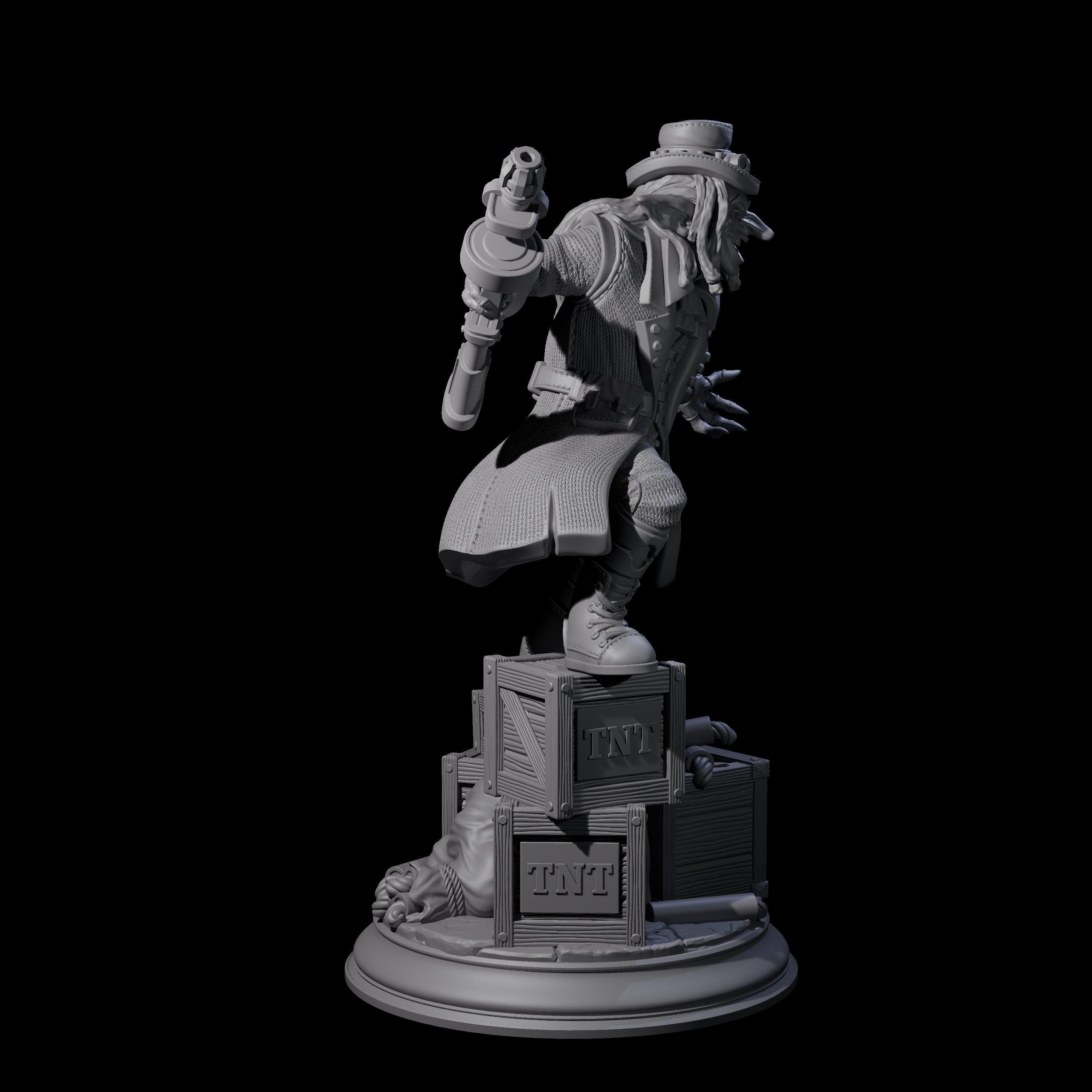 Sinister Goblin Gangster Miniature for Dungeons and Dragons, Pathfinder or other TTRPGs