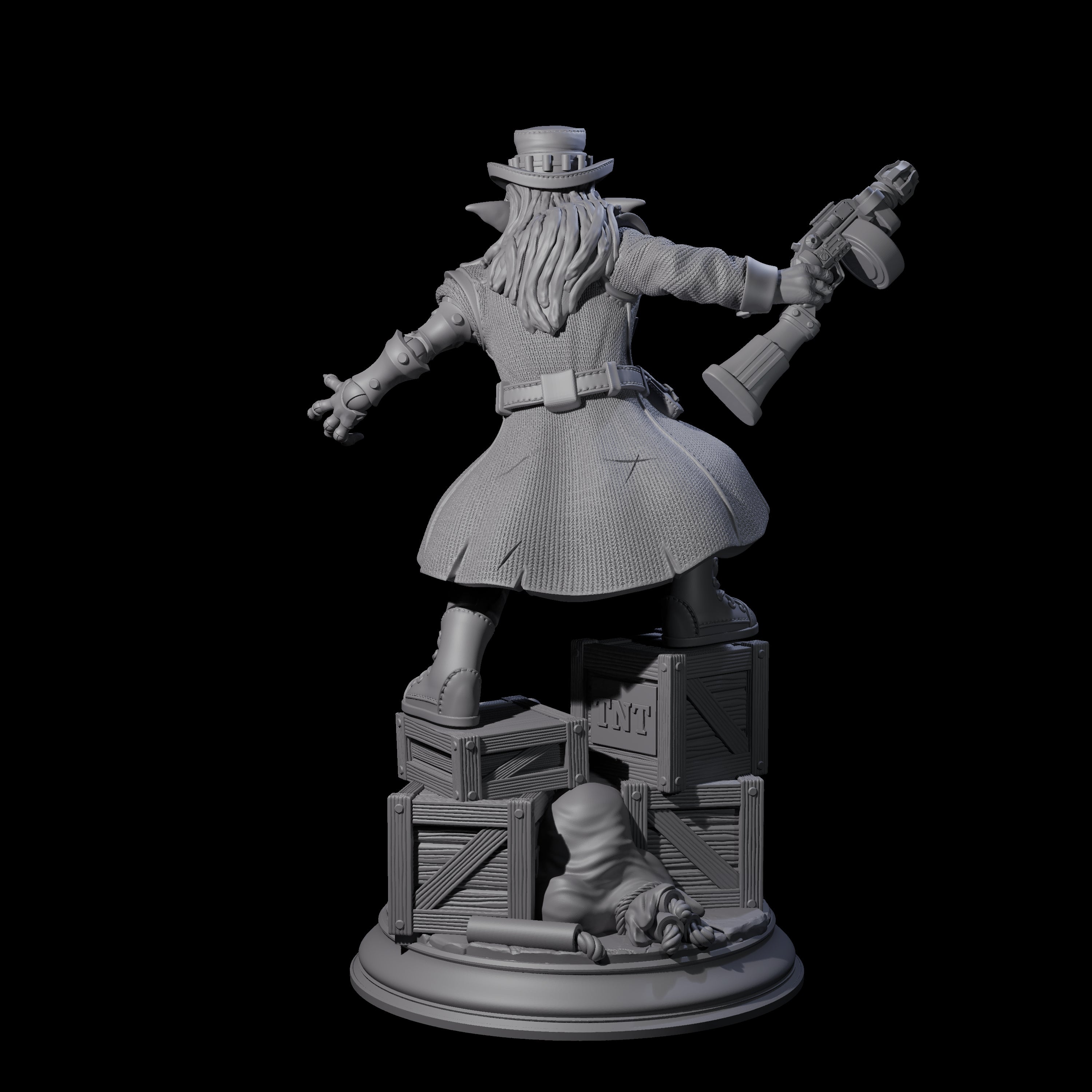 Sinister Goblin Gangster Miniature for Dungeons and Dragons, Pathfinder or other TTRPGs