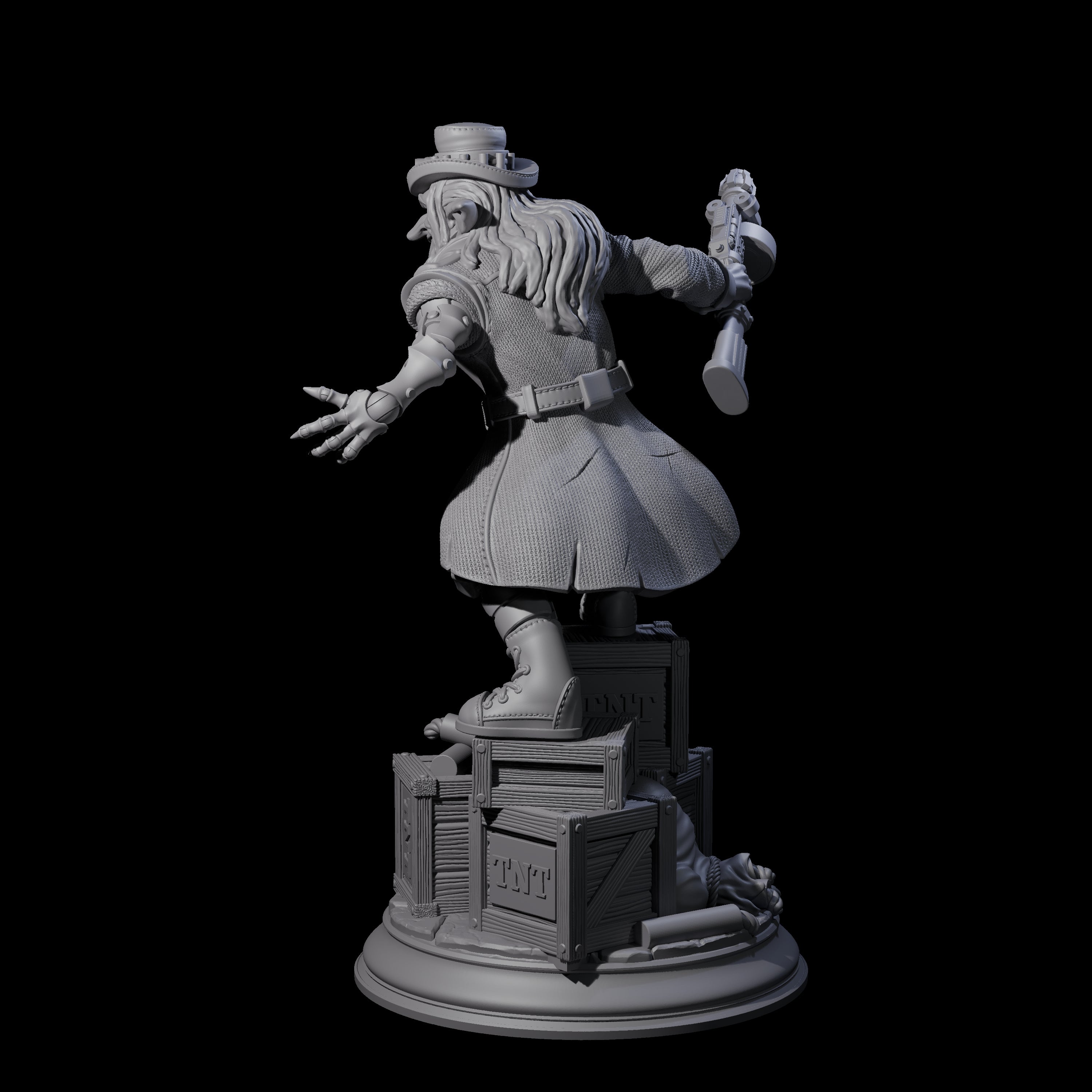 Sinister Goblin Gangster Miniature for Dungeons and Dragons, Pathfinder or other TTRPGs
