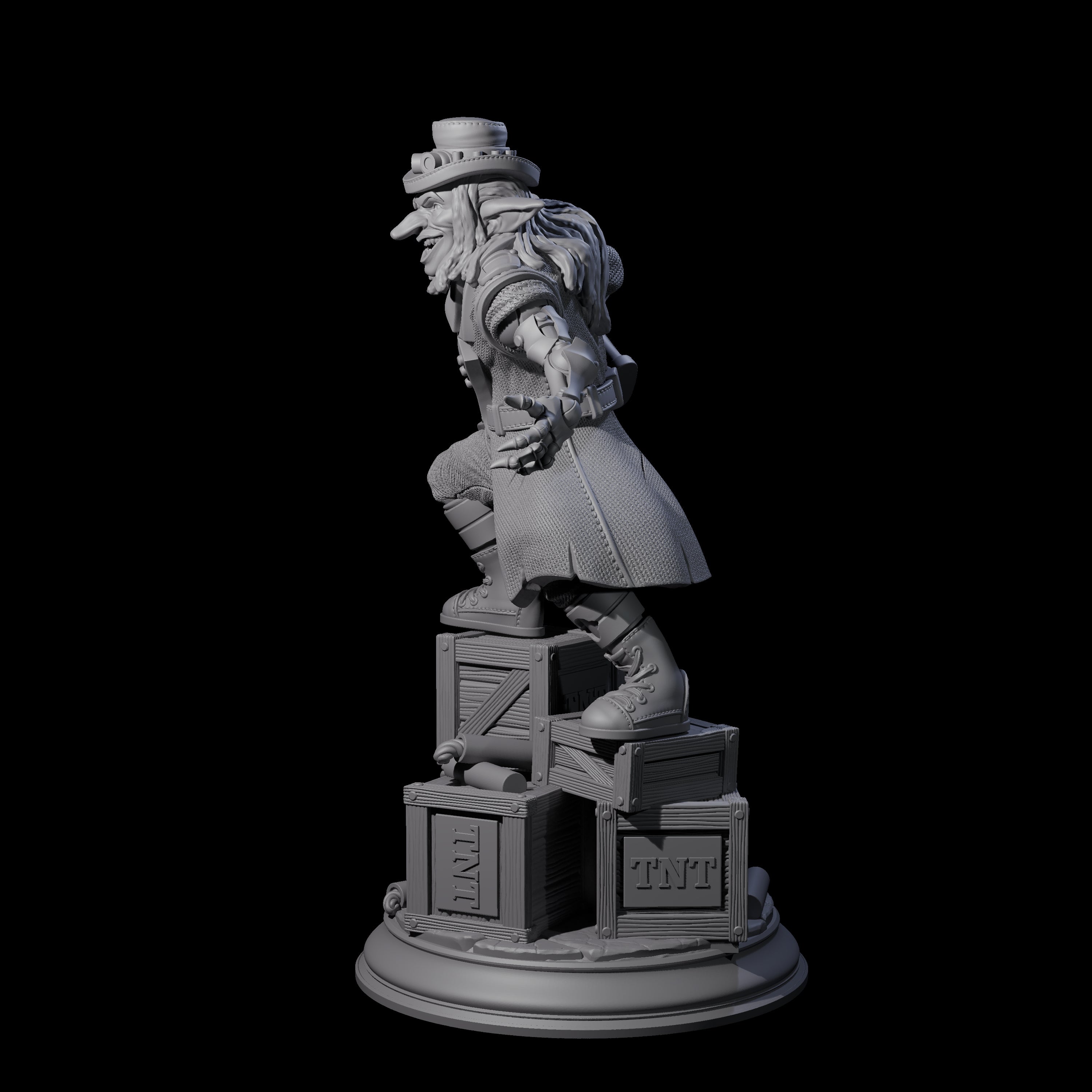 Sinister Goblin Gangster Miniature for Dungeons and Dragons, Pathfinder or other TTRPGs