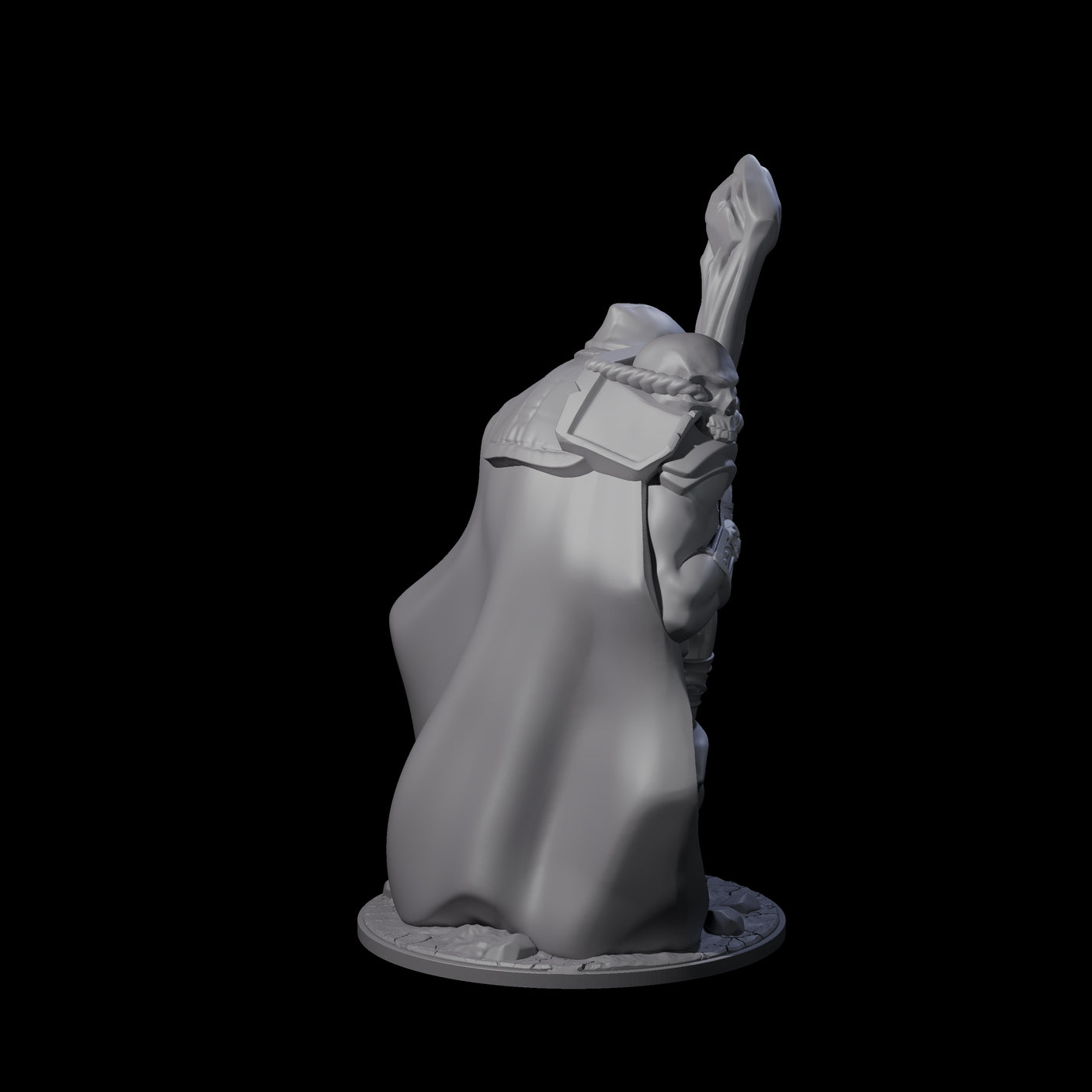 Sinister Human Necromancer Miniature for Dungeons and Dragons, Pathfinder or other TTRPGs