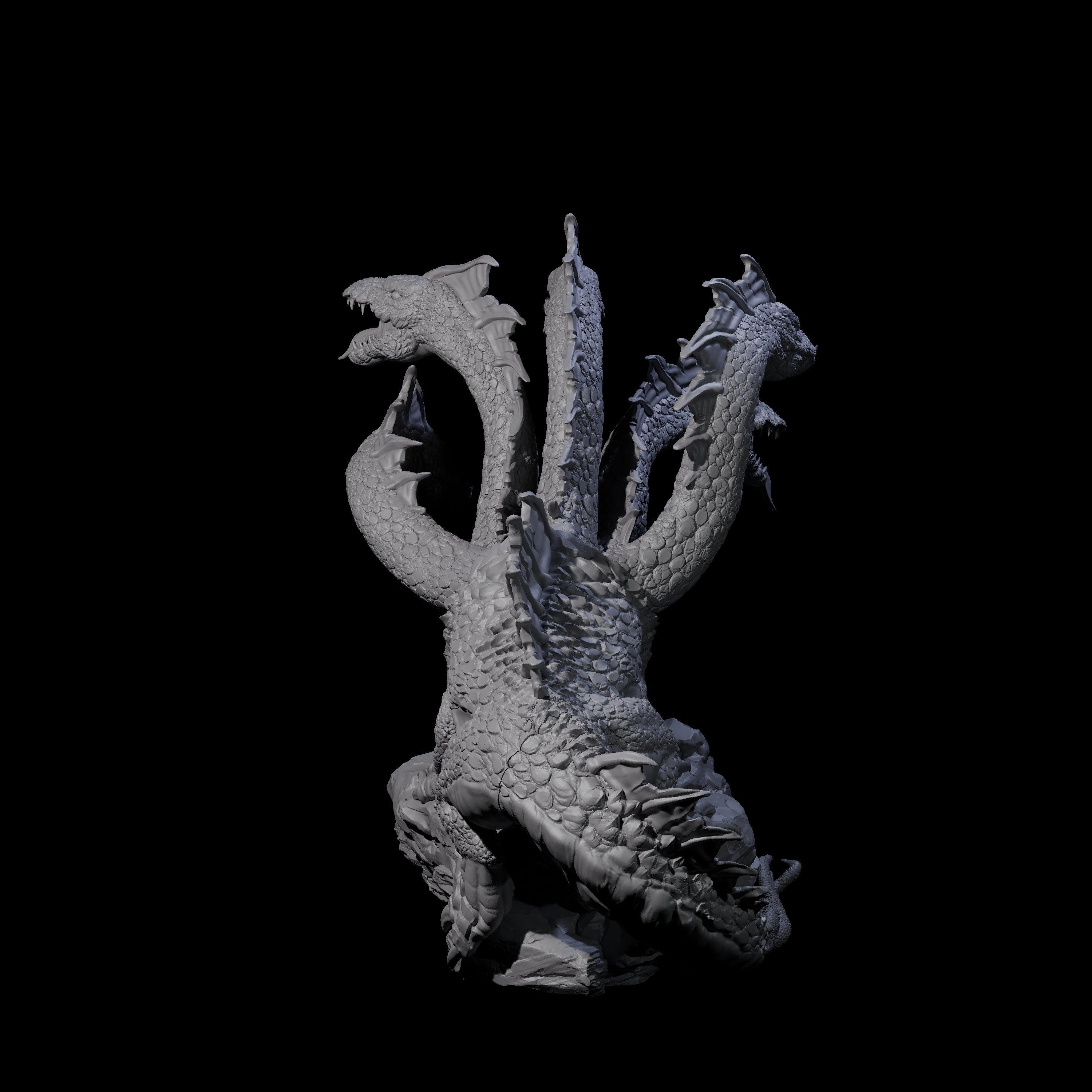 Sinister Hydra Miniature for Dungeons and Dragons, Pathfinder or other TTRPGs