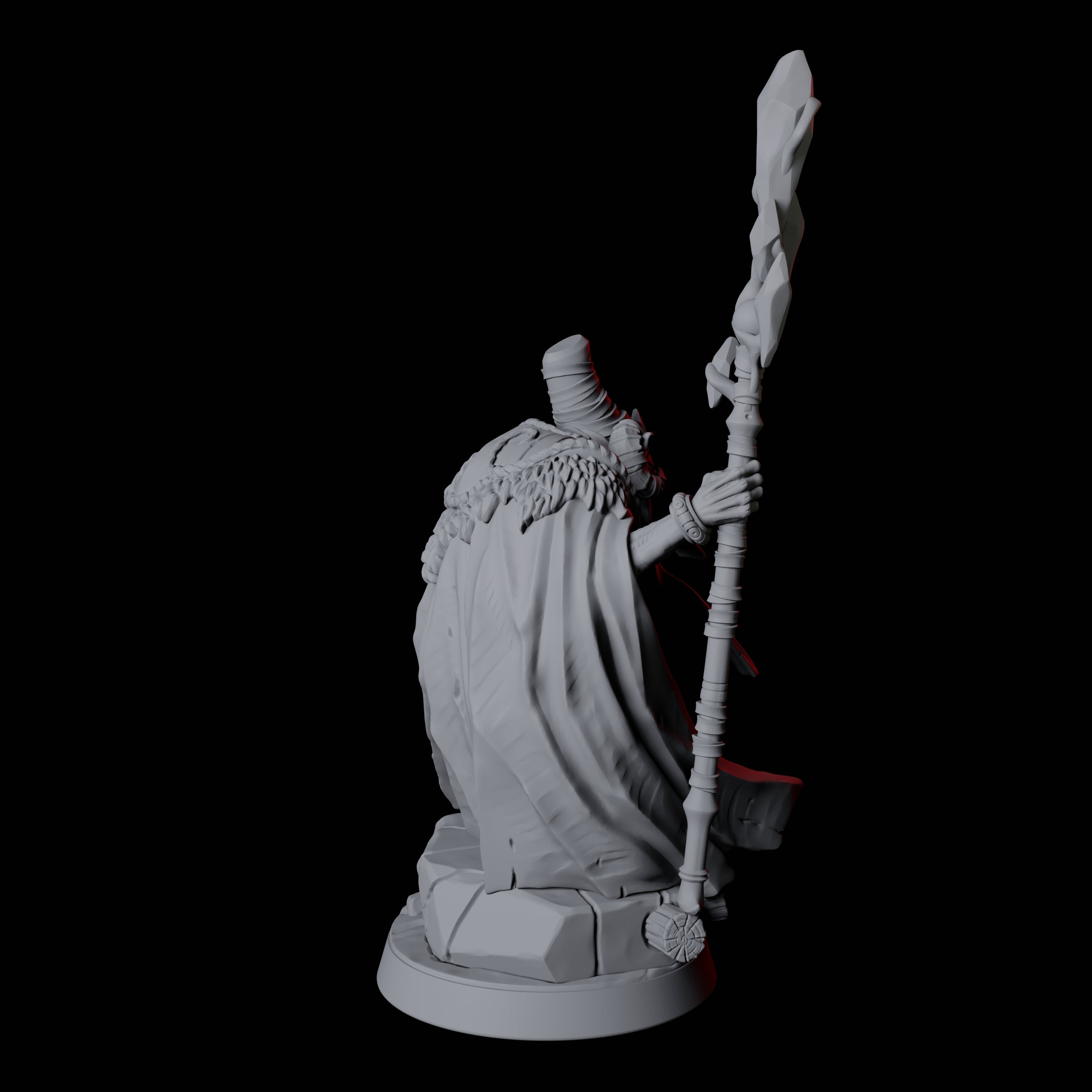 Sinister Ratfolk Necormancer Miniature for Dungeons and Dragons, Pathfinder or other TTRPGs