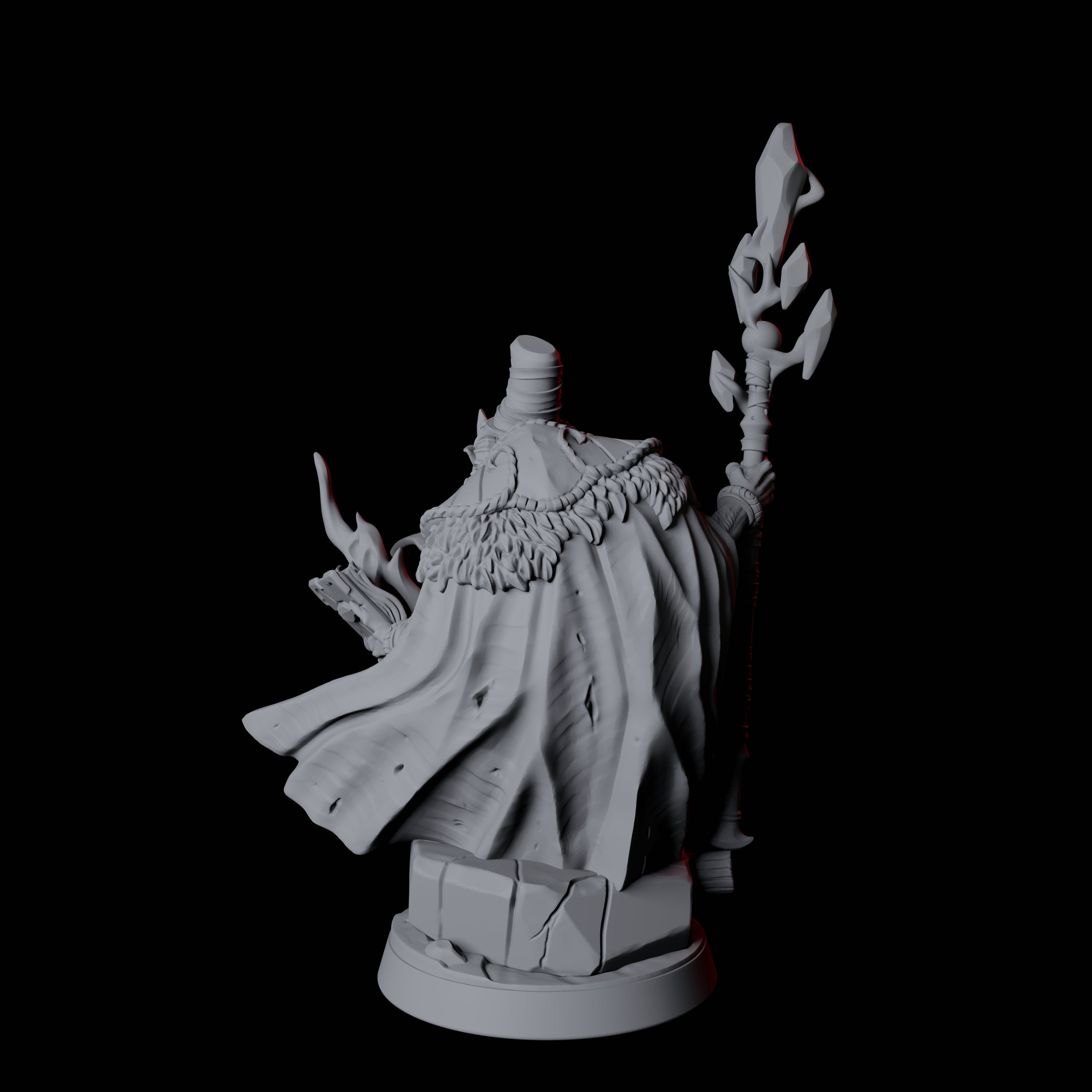 Sinister Ratfolk Necormancer Miniature for Dungeons and Dragons, Pathfinder or other TTRPGs