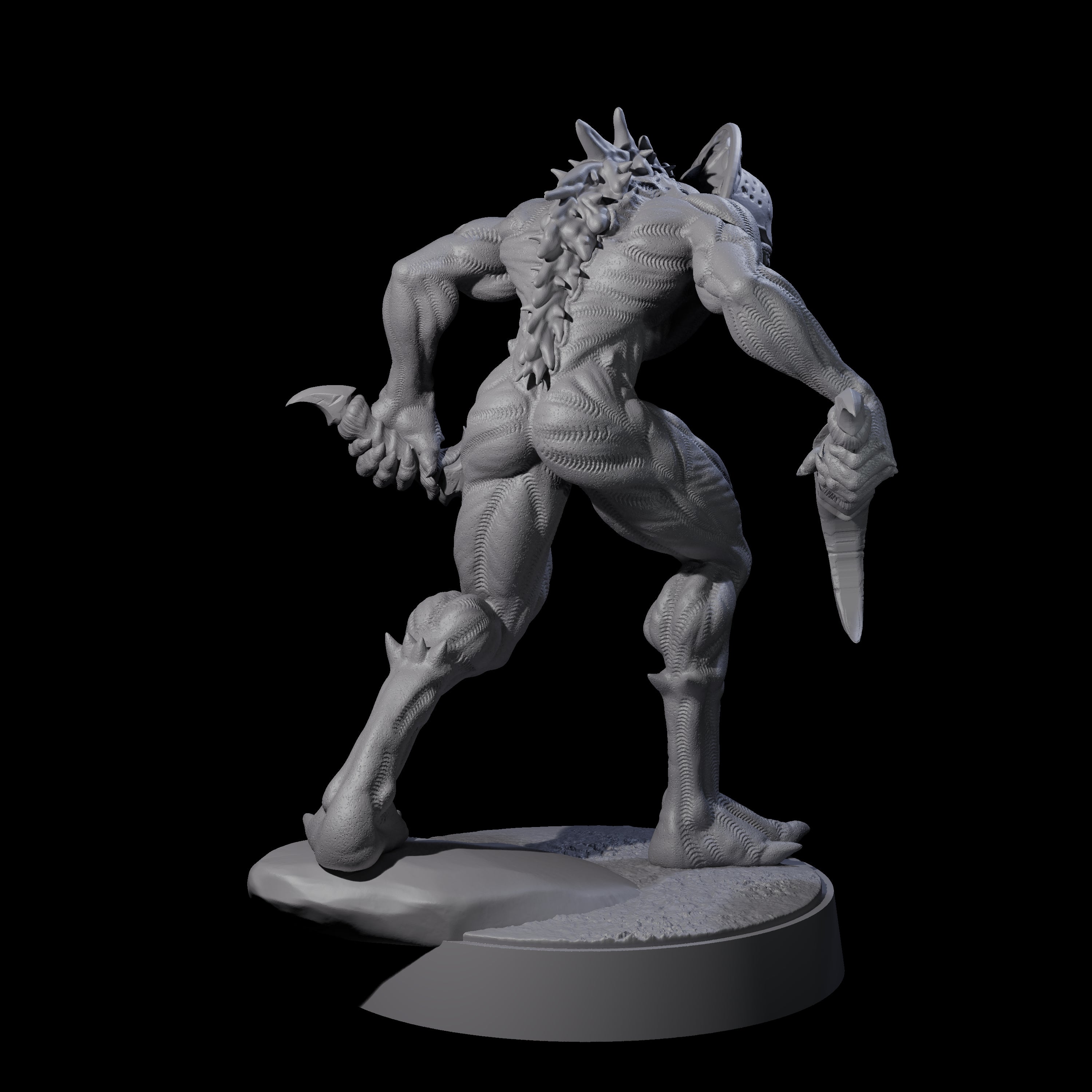 Sinuous Babau A Miniature for Dungeons and Dragons, Pathfinder or other TTRPGs