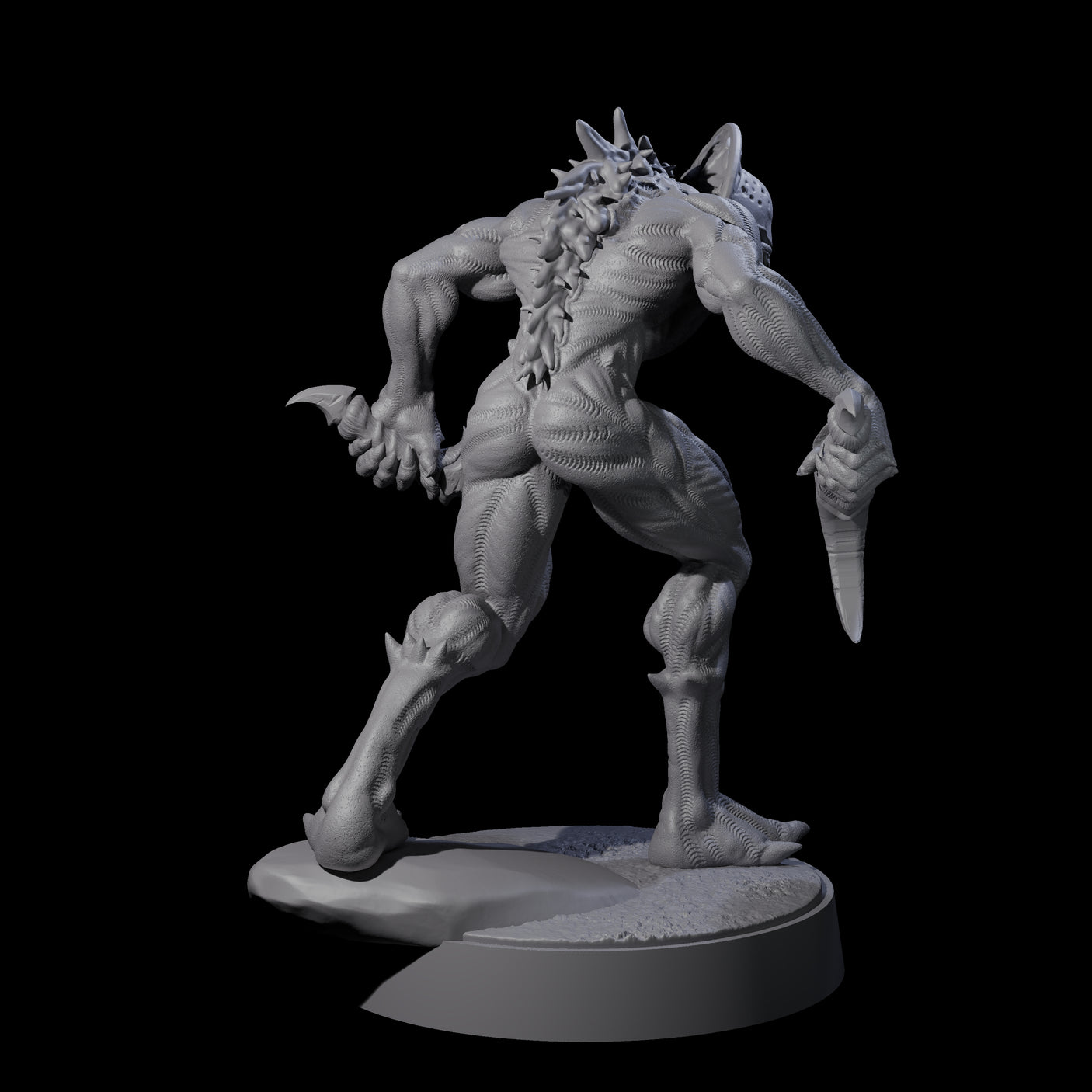 Sinuous Babau A Miniature for Dungeons and Dragons, Pathfinder or other TTRPGs