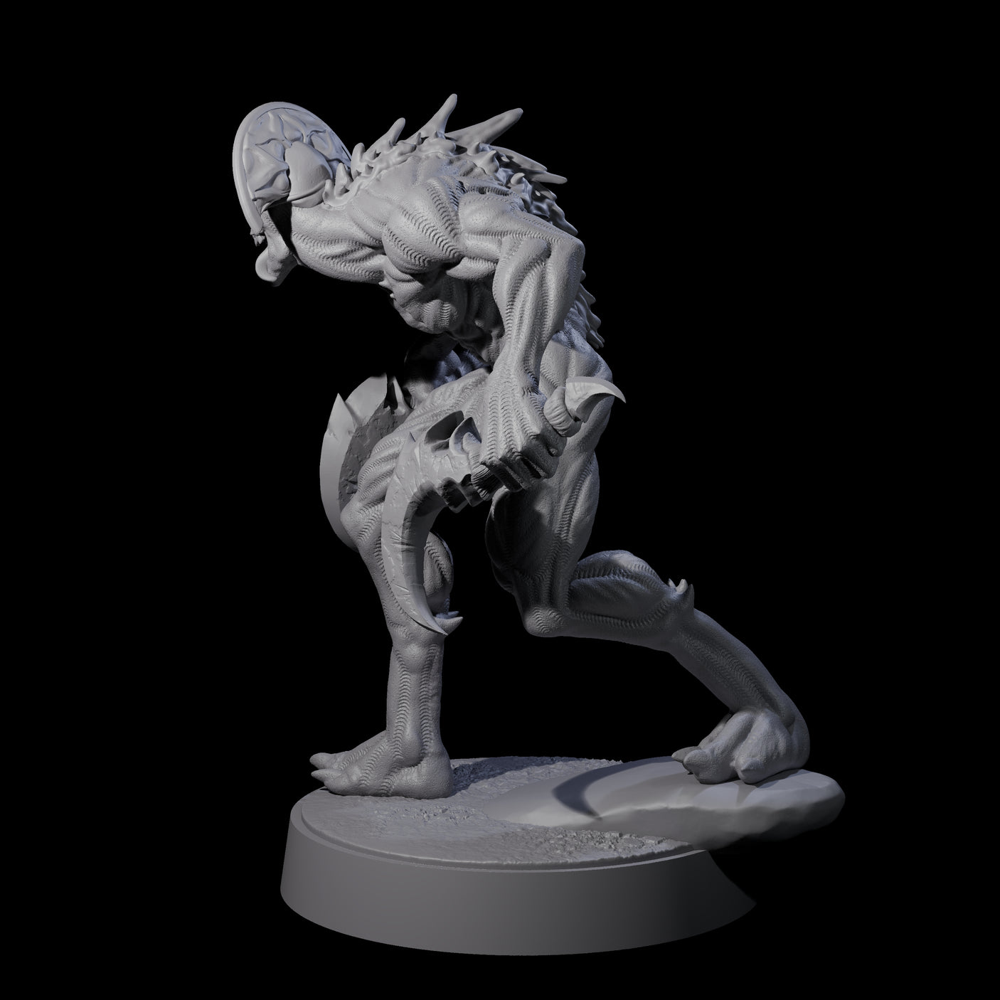 Sinuous Babau A Miniature for Dungeons and Dragons, Pathfinder or other TTRPGs