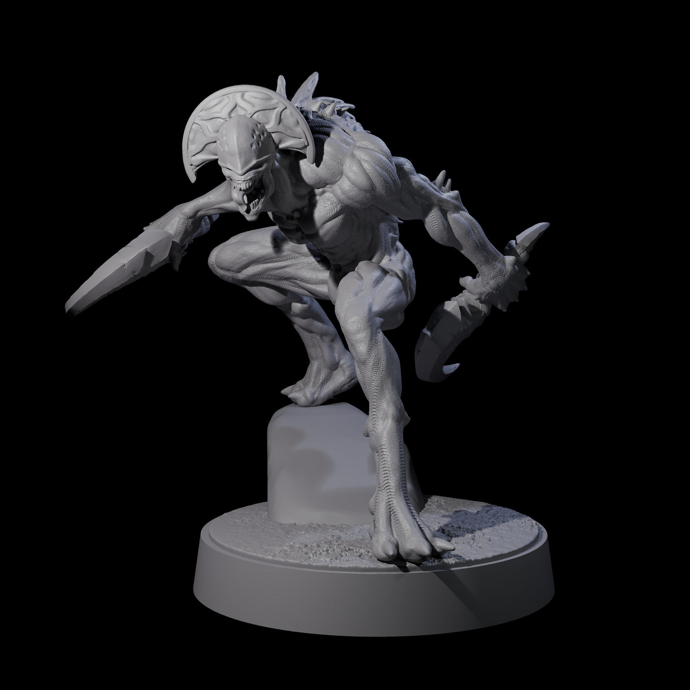 Sinuous Babau C Miniature for Dungeons and Dragons, Pathfinder or other TTRPGs