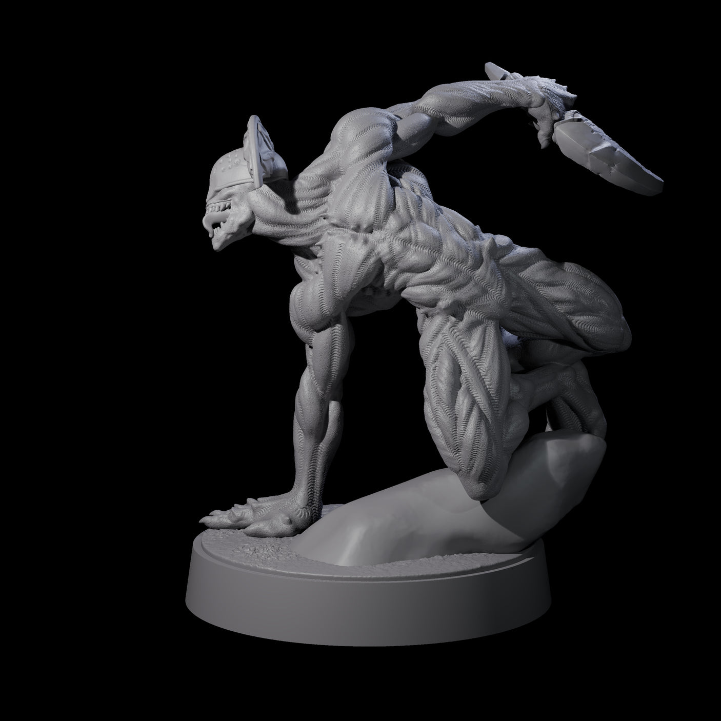 Sinuous Babau E Miniature for Dungeons and Dragons, Pathfinder or other TTRPGs