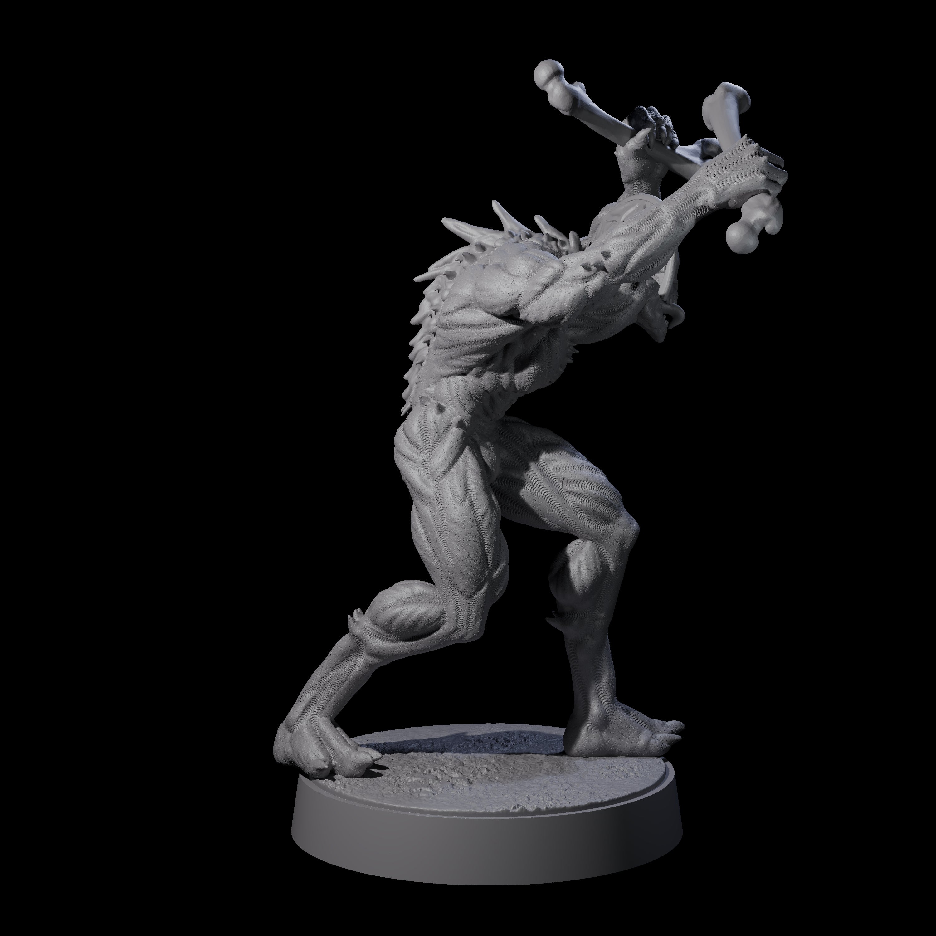 Sinuous Babau F Miniature for Dungeons and Dragons, Pathfinder or other TTRPGs