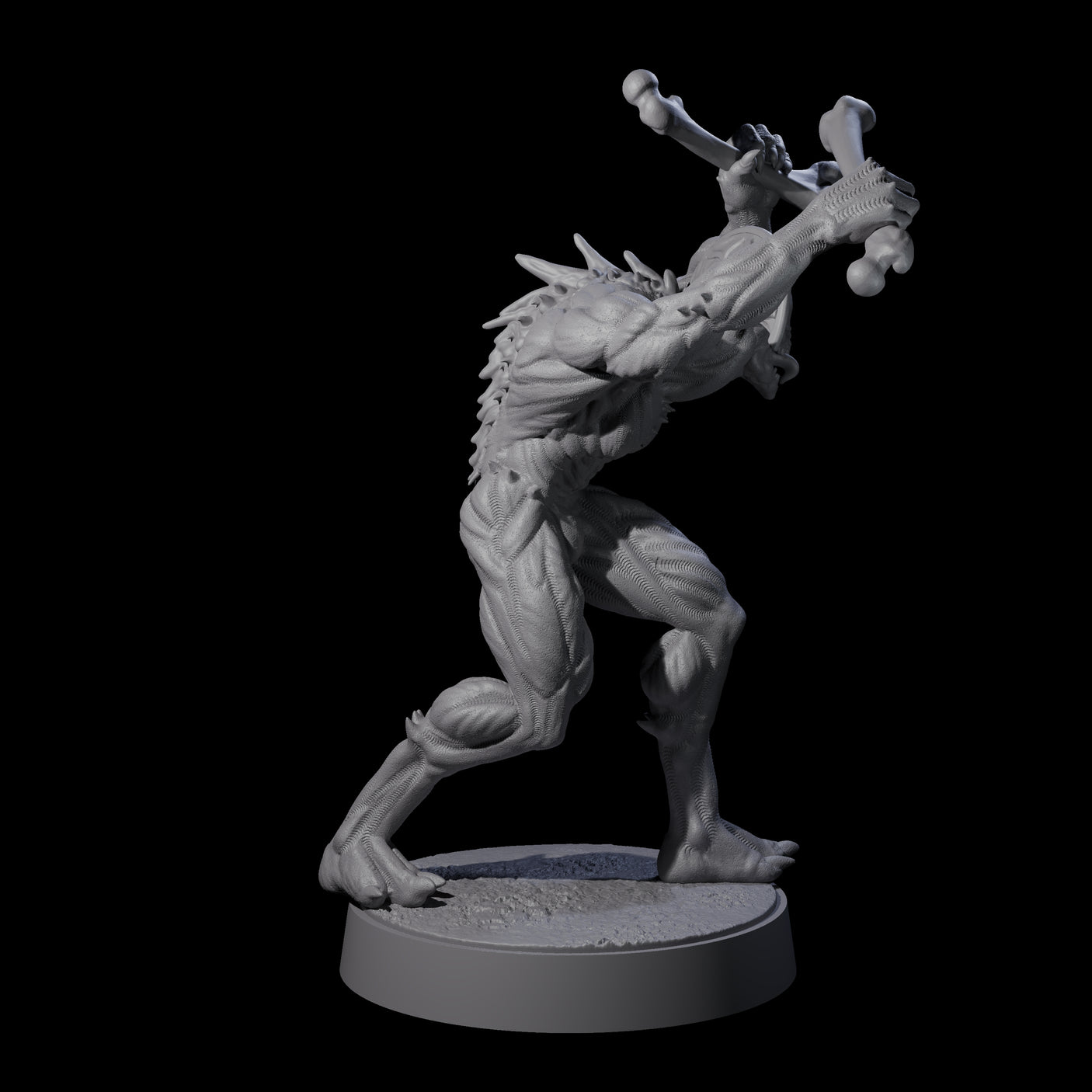 Sinuous Babau F Miniature for Dungeons and Dragons, Pathfinder or other TTRPGs