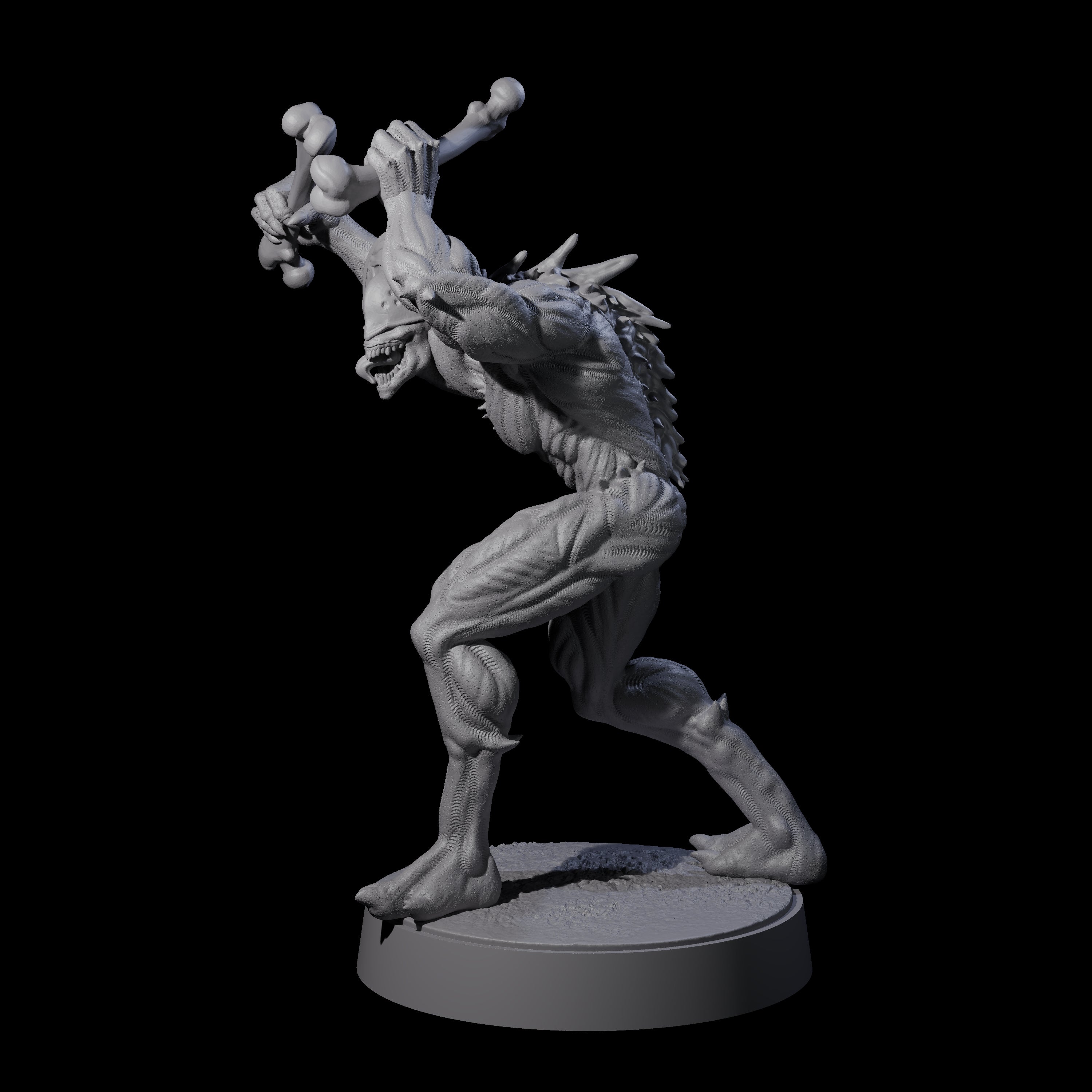 Sinuous Babau F Miniature for Dungeons and Dragons, Pathfinder or other TTRPGs