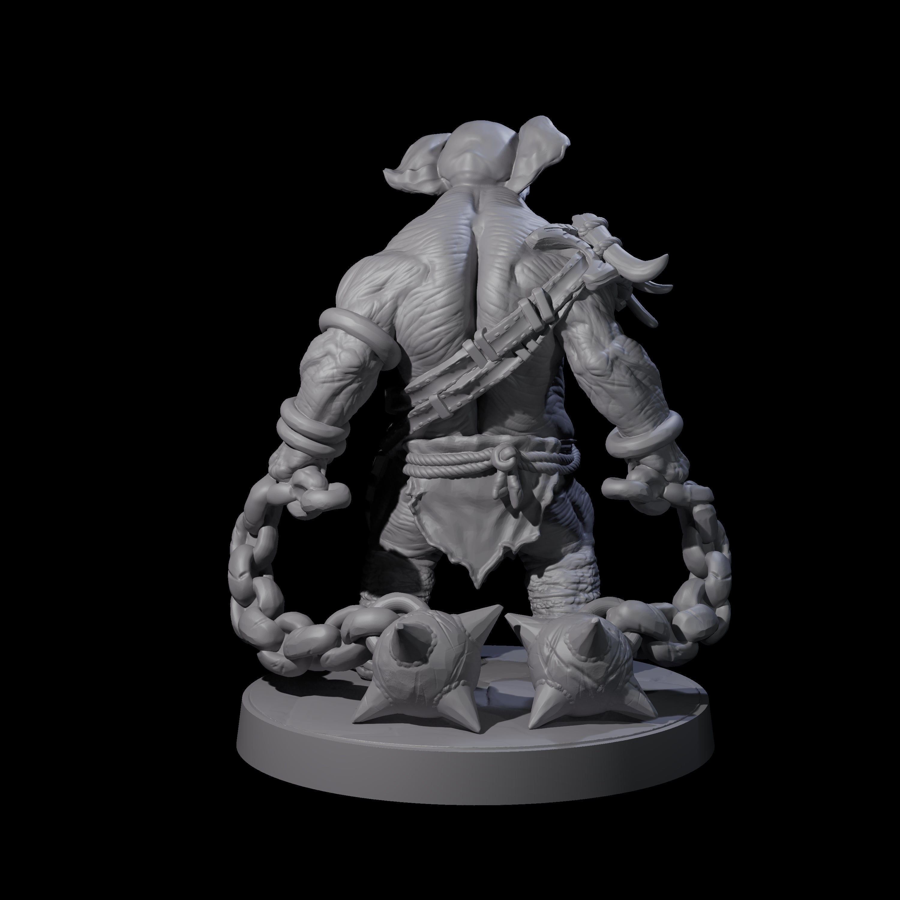 Sinuous Loxodon Gladiator A Miniature for Dungeons and Dragons, Pathfinder or other TTRPGs