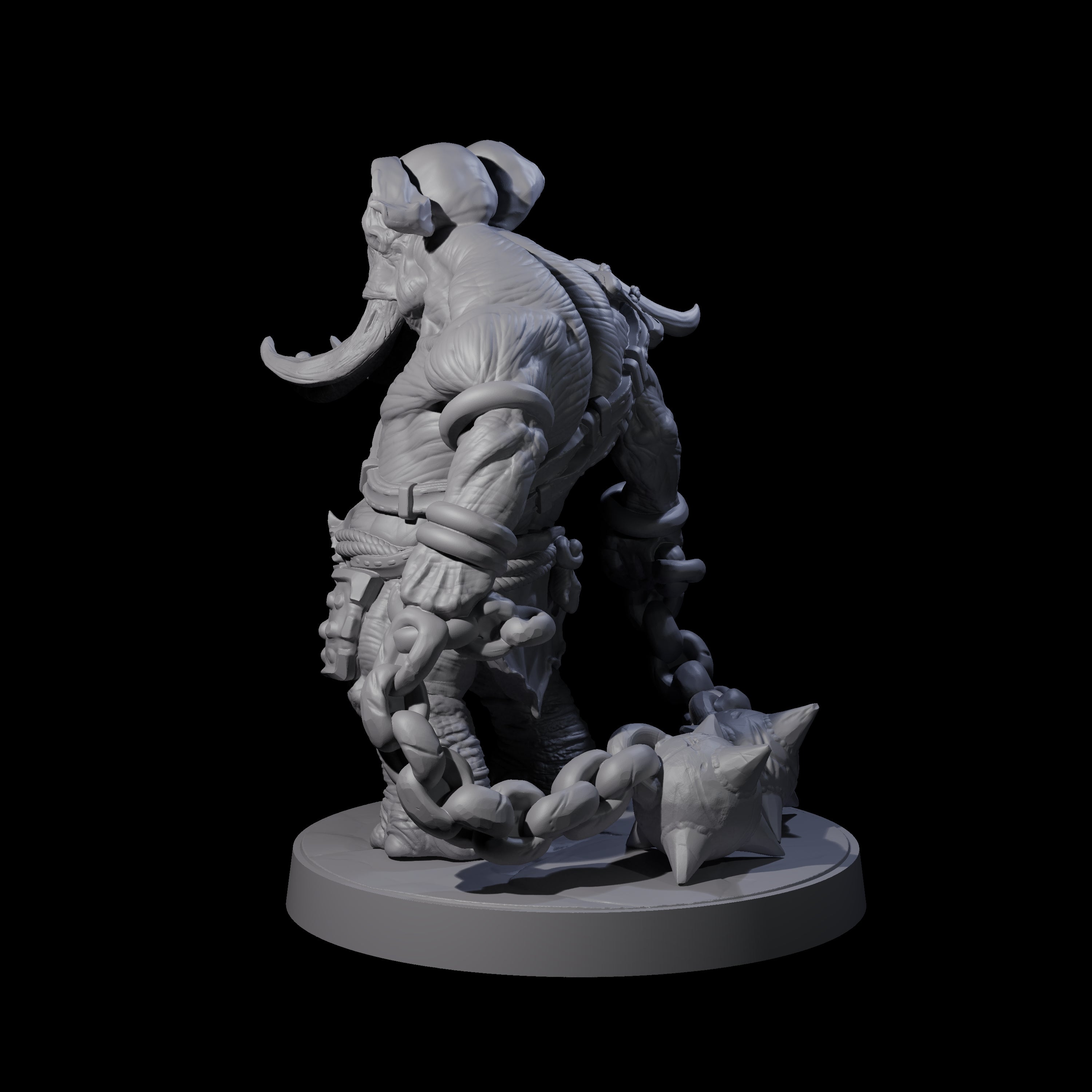 Sinuous Loxodon Gladiator A Miniature for Dungeons and Dragons, Pathfinder or other TTRPGs