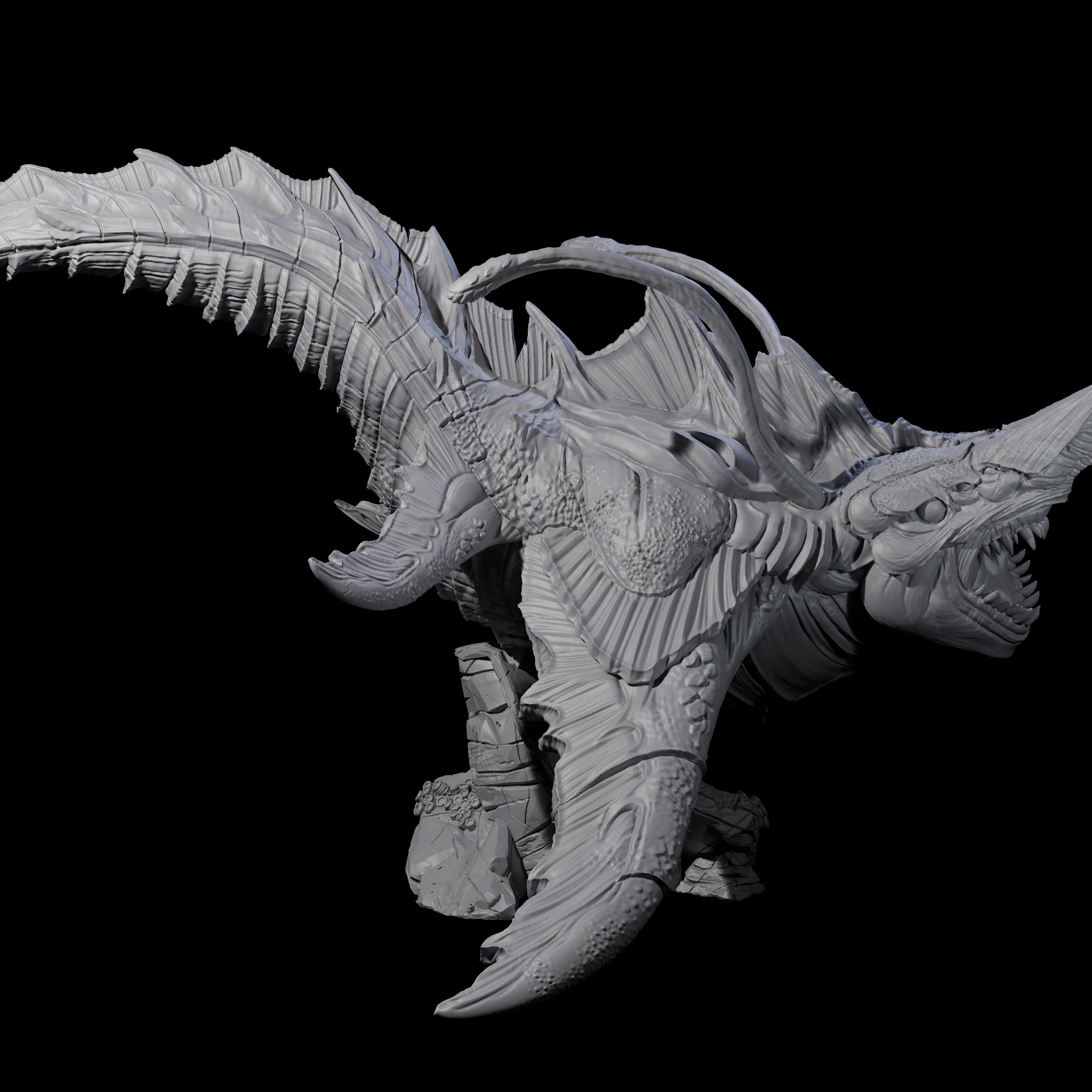 Sinuous Zaratan Tidehunter Miniature for Dungeons and Dragons, Pathfinder or other TTRPGs