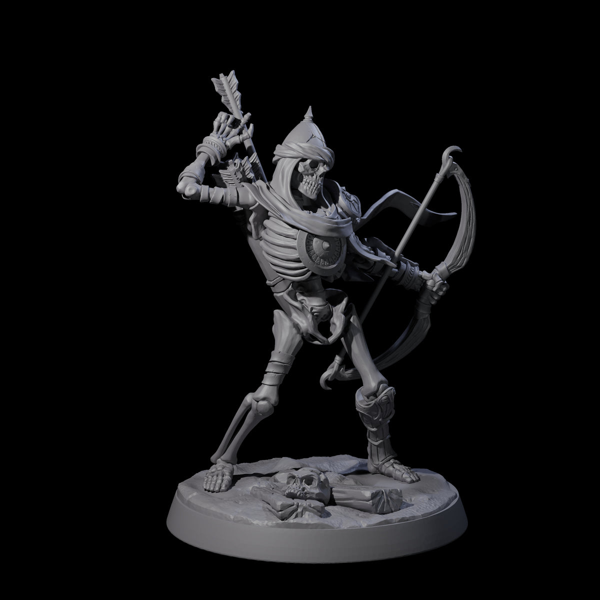 Six Clattering Skeletons Miniature for Dungeons and Dragons, Pathfinder or other TTRPGs