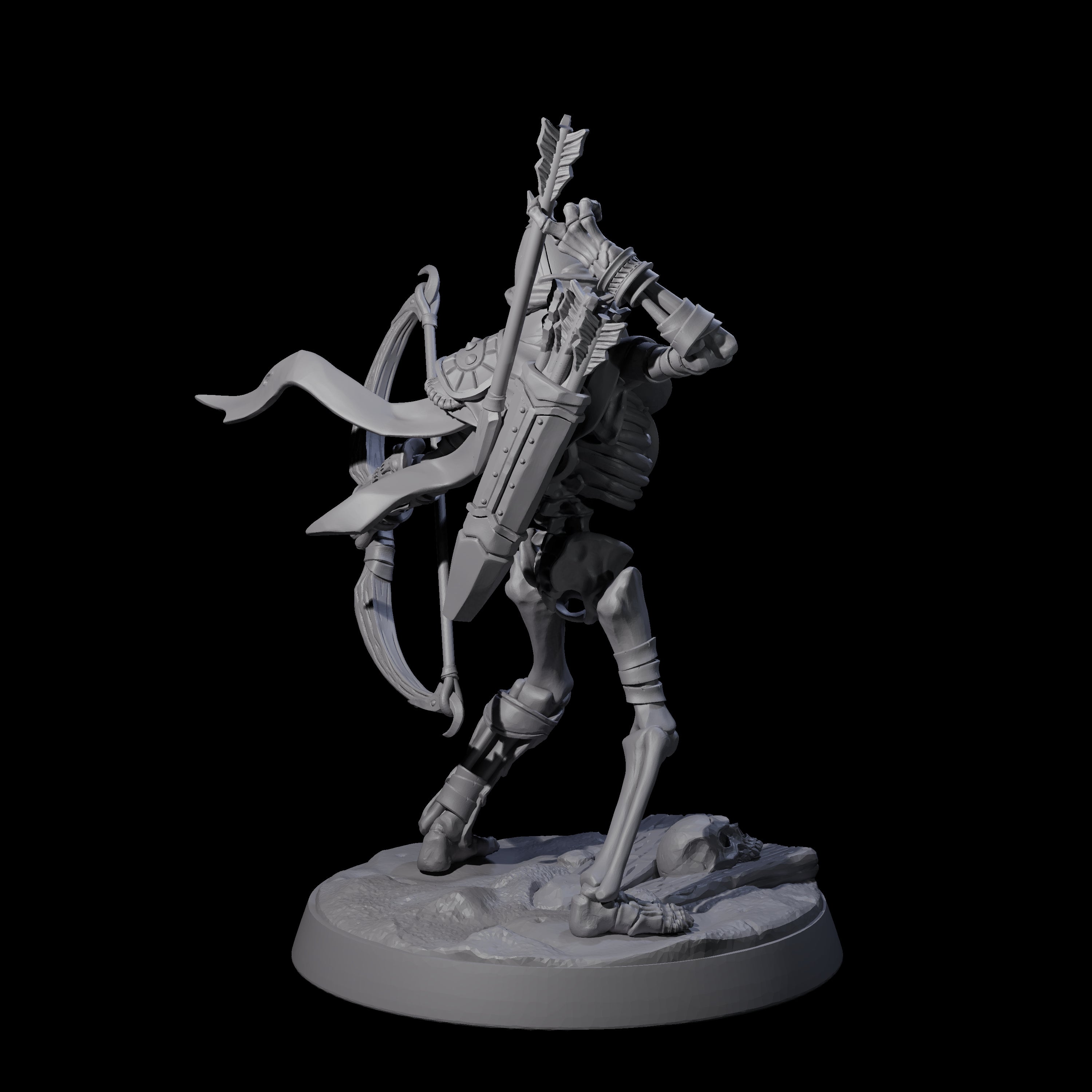 Six Clattering Skeletons Miniature for Dungeons and Dragons, Pathfinder or other TTRPGs