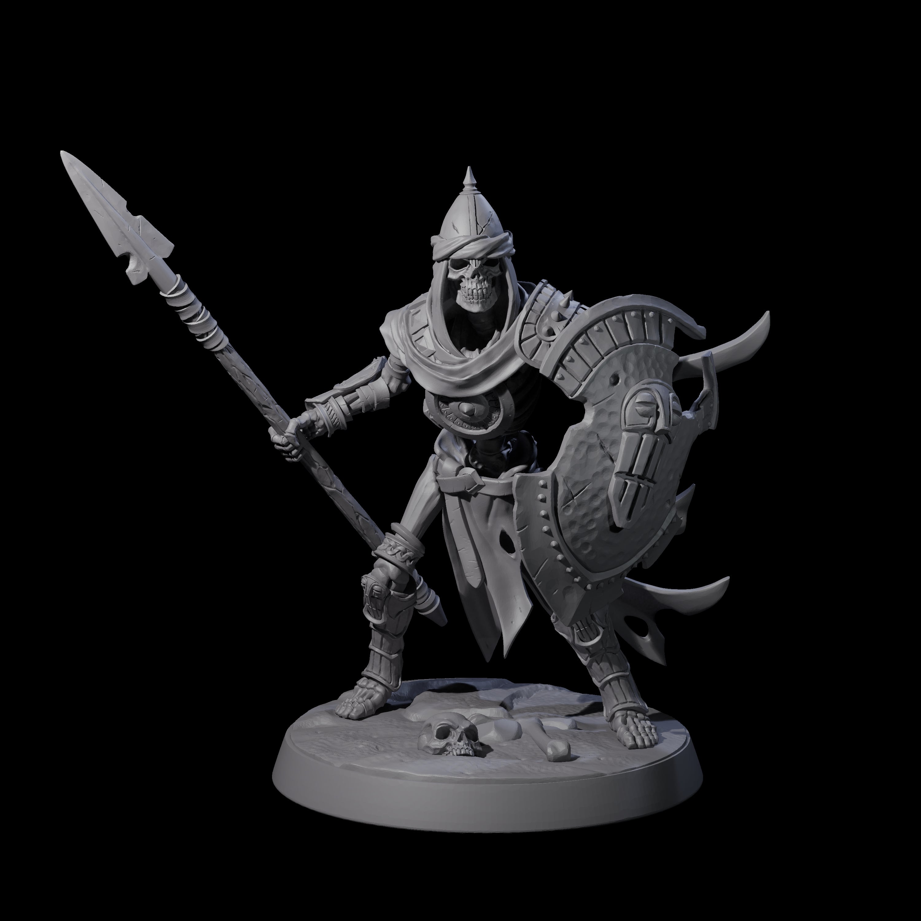 Six Clattering Skeletons Miniature for Dungeons and Dragons, Pathfinder or other TTRPGs
