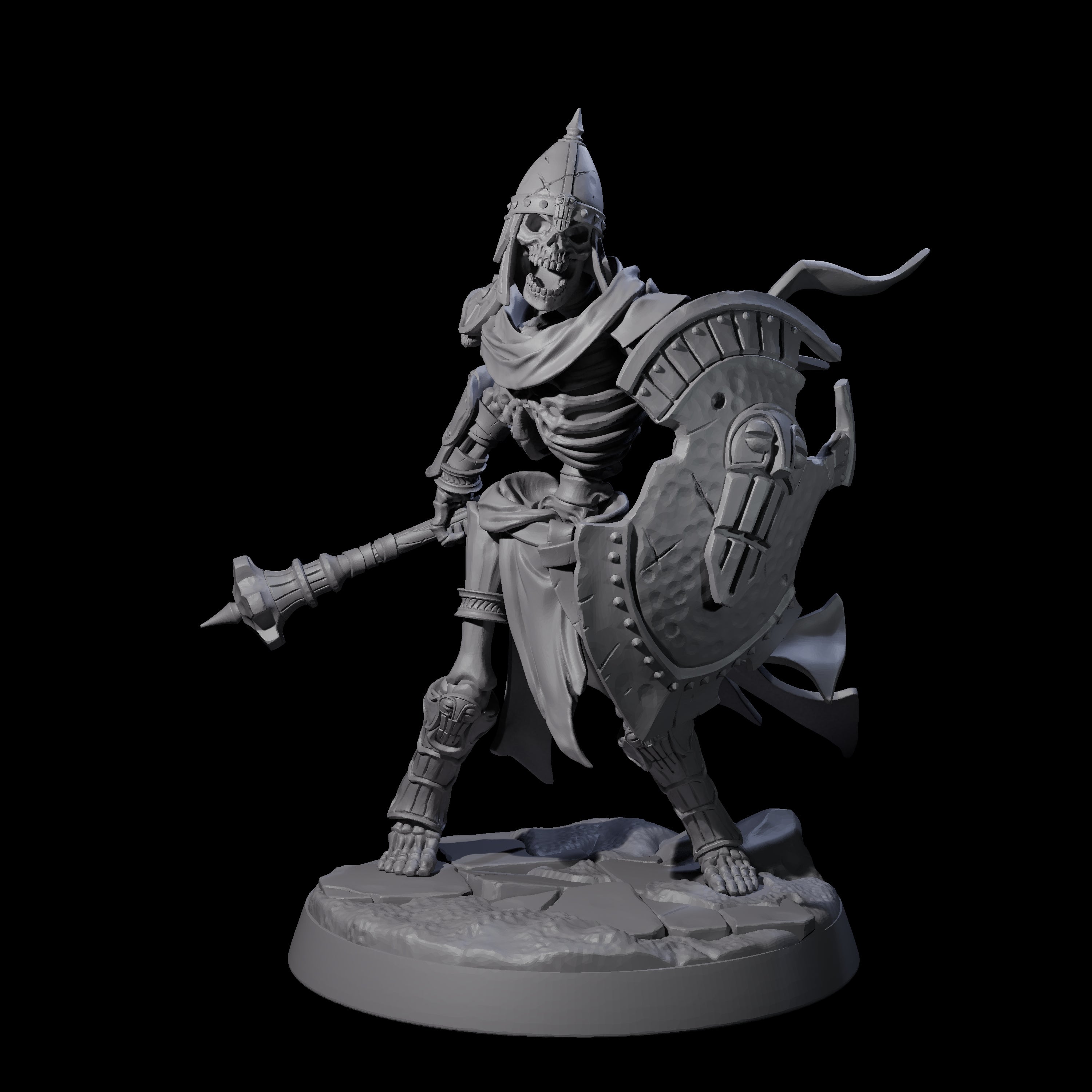 Six Clattering Skeletons Miniature for Dungeons and Dragons, Pathfinder or other TTRPGs