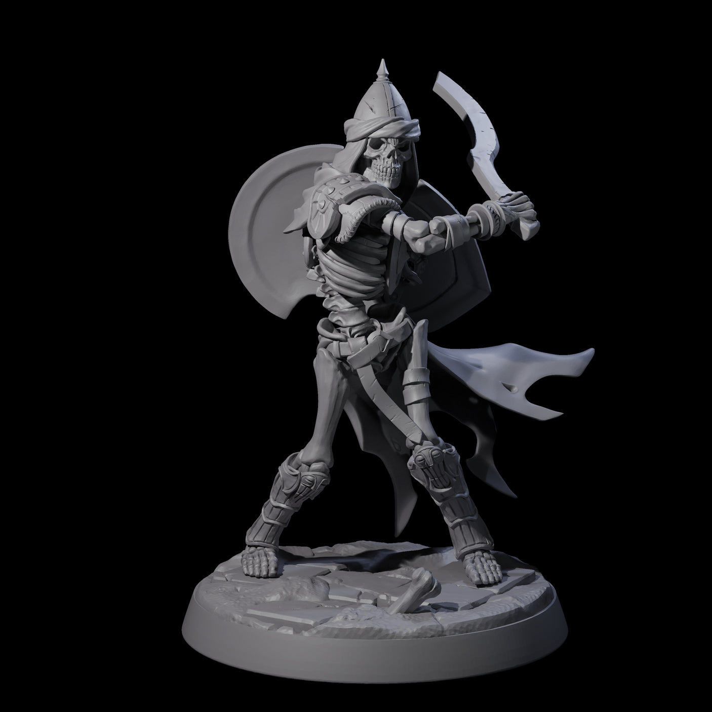 Six Clattering Skeletons Miniature for Dungeons and Dragons, Pathfinder or other TTRPGs