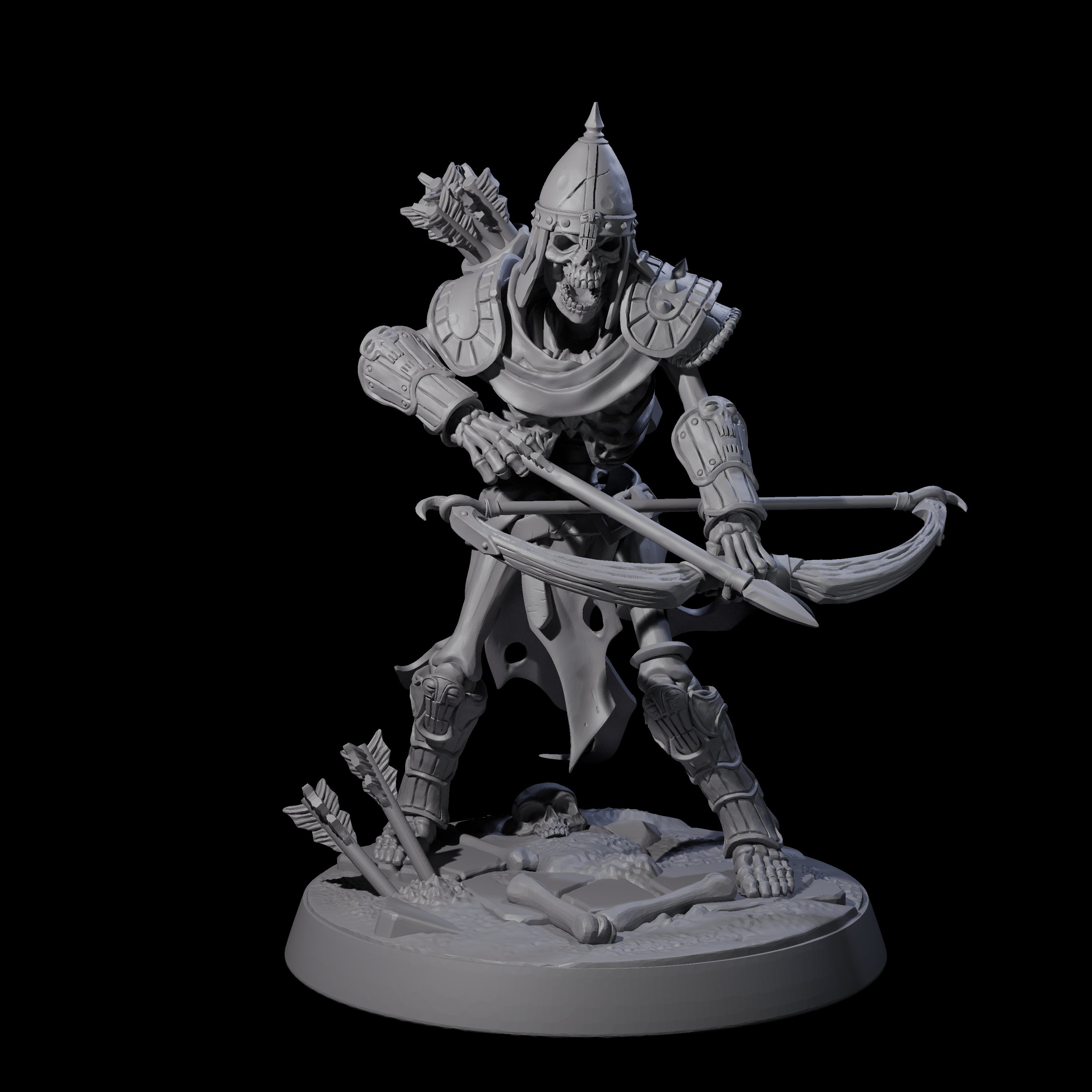 Six Clattering Skeletons Miniature for Dungeons and Dragons, Pathfinder or other TTRPGs