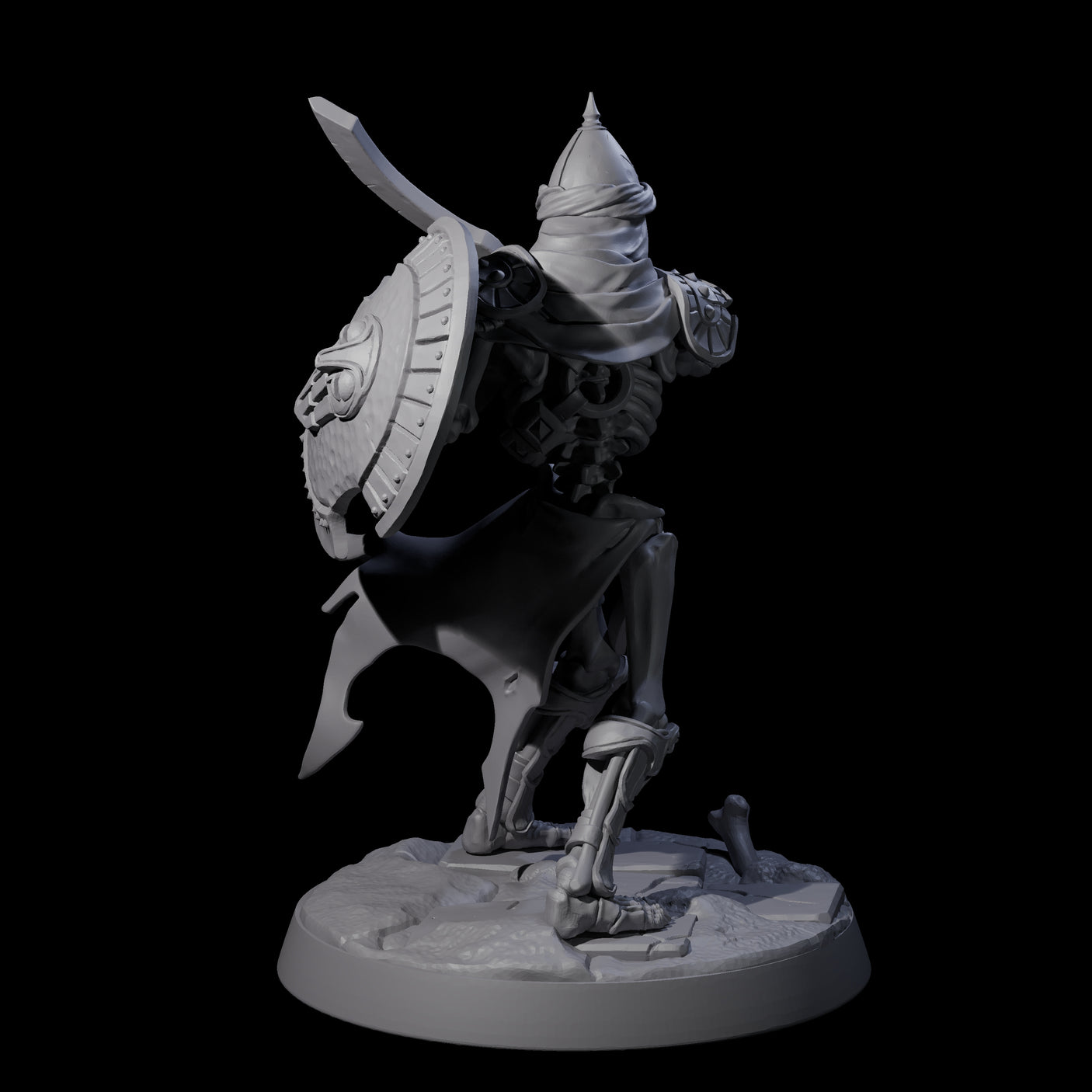 Six Clattering Skeletons Miniature for Dungeons and Dragons, Pathfinder or other TTRPGs