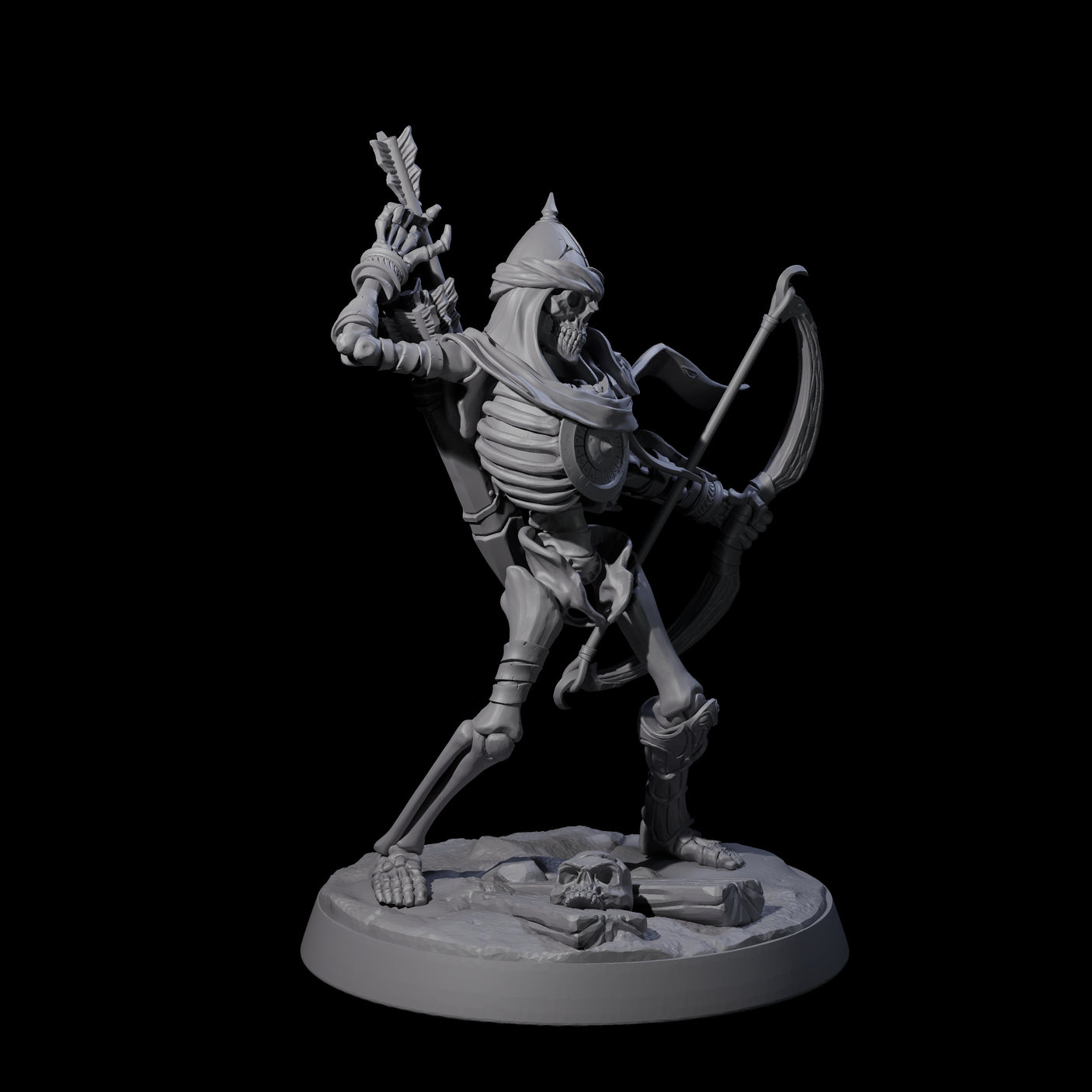 Six Clattering Skeletons Miniature for Dungeons and Dragons, Pathfinder or other TTRPGs