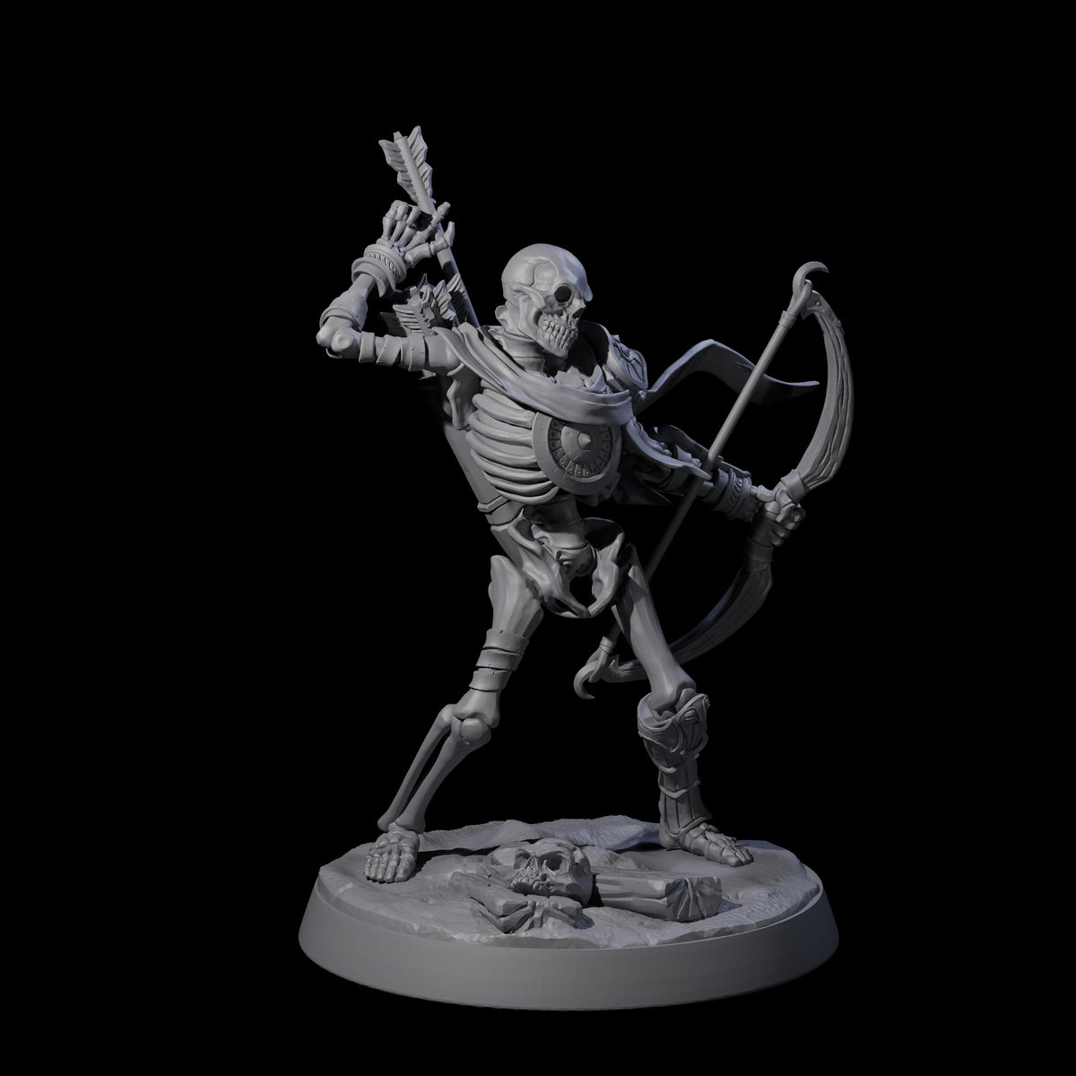 Six Clattering Skeletons Miniature for Dungeons and Dragons, Pathfinder or other TTRPGs