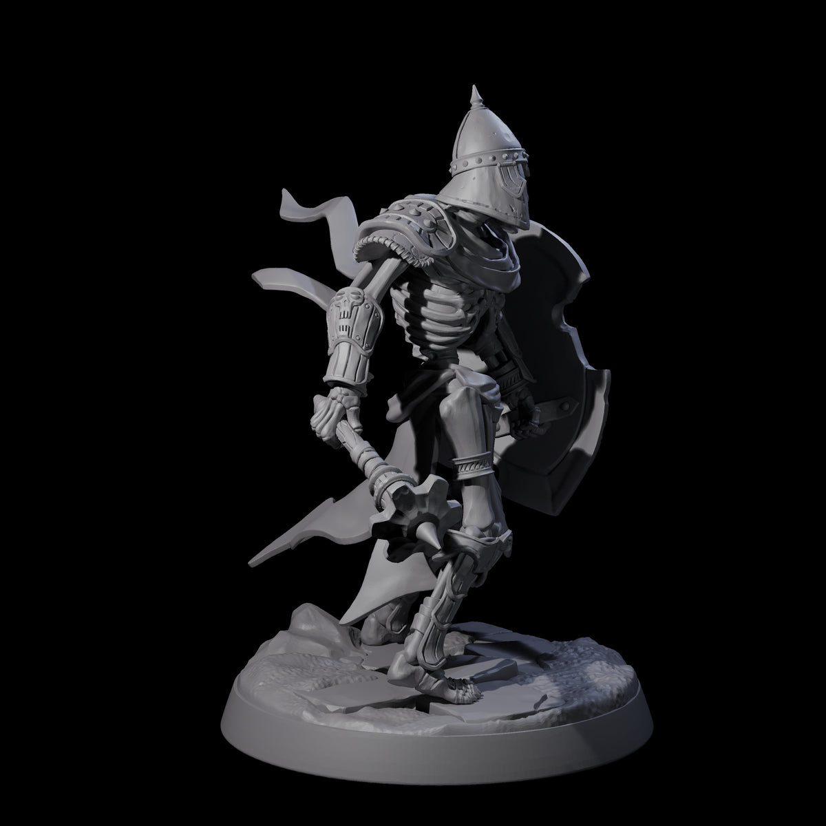 Six Clattering Skeletons Miniature for Dungeons and Dragons, Pathfinder or other TTRPGs