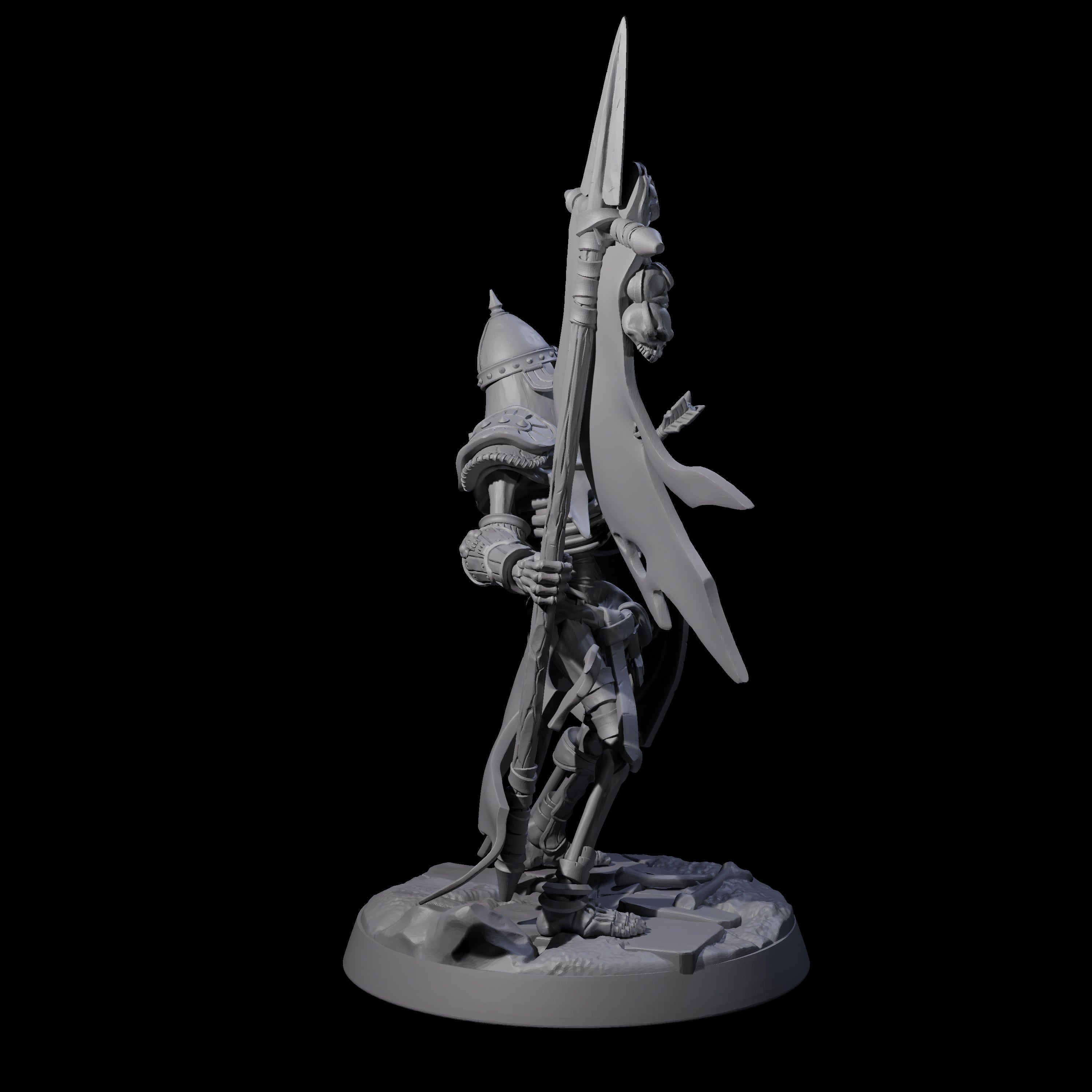 Six Clattering Skeletons Miniature for Dungeons and Dragons, Pathfinder or other TTRPGs