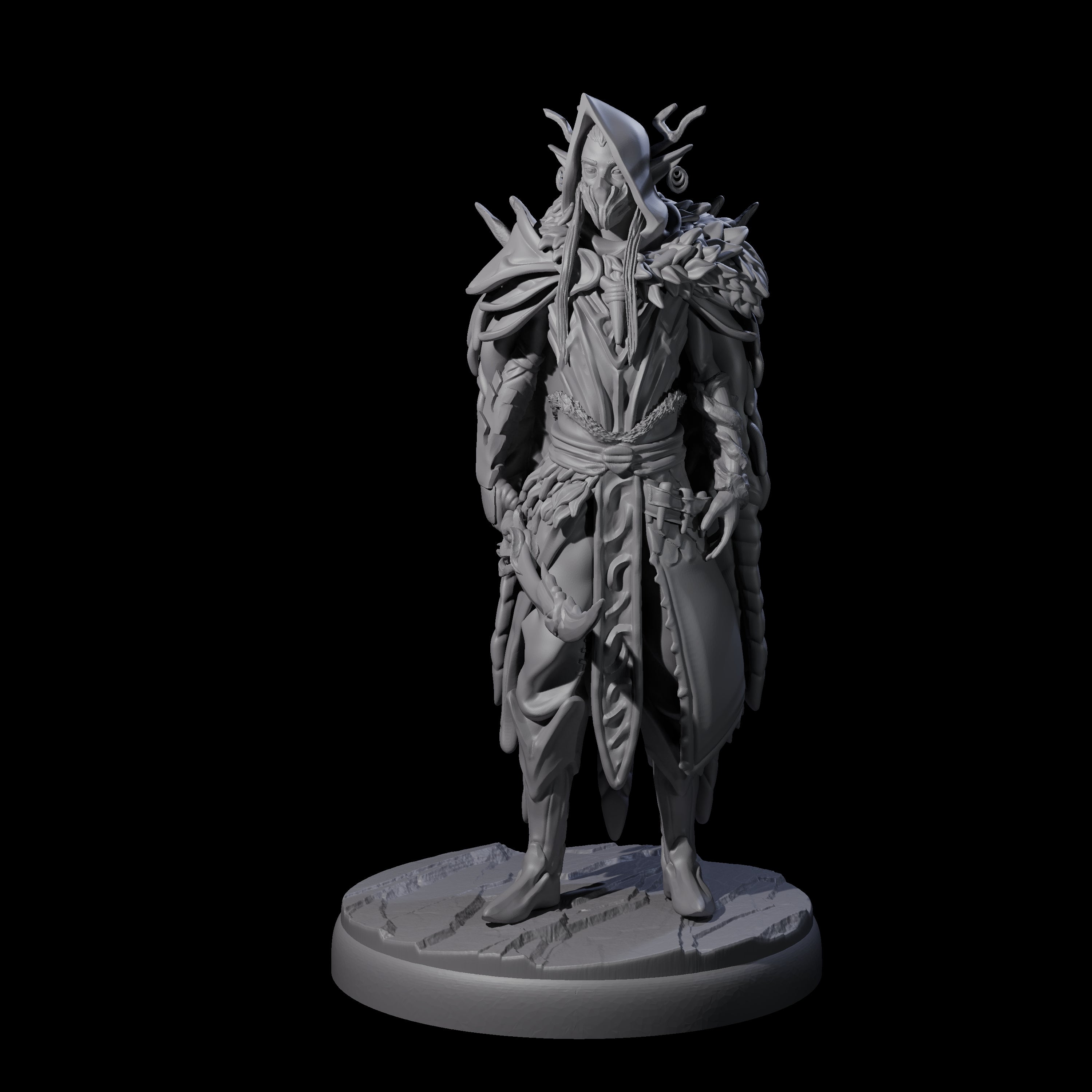 Six Cloaked Dark Elf Assassins Miniature for Dungeons and Dragons, Pathfinder or other TTRPGs