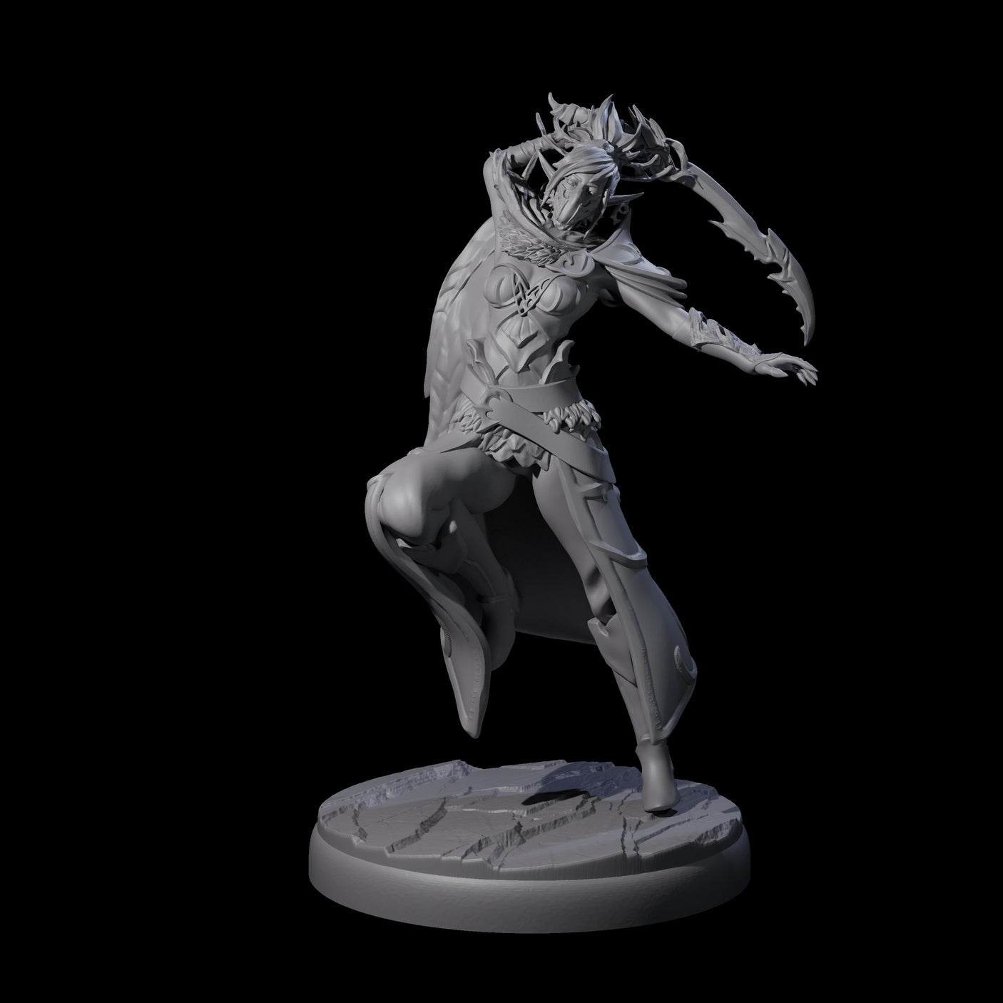 Six Cloaked Dark Elf Assassins Miniature for Dungeons and Dragons, Pathfinder or other TTRPGs