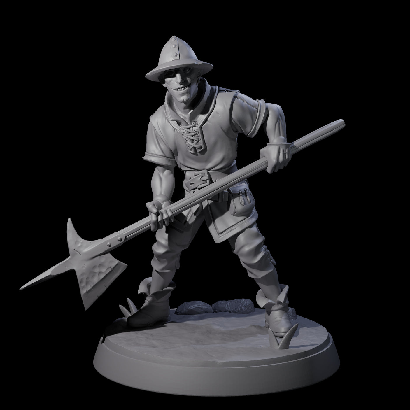 Six Cobbled Together Militia Miniature for Dungeons and Dragons, Pathfinder or other TTRPGs