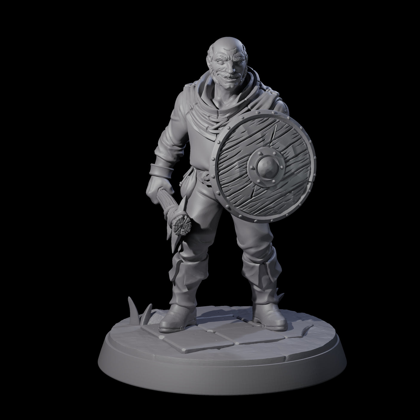 Six Cobbled Together Militia Miniature for Dungeons and Dragons, Pathfinder or other TTRPGs