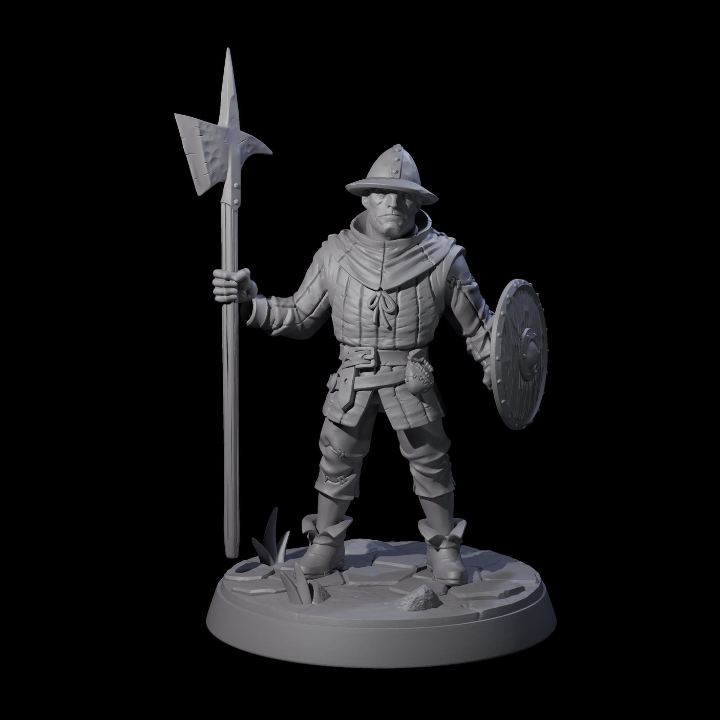 Six Cobbled Together Militia Miniature for Dungeons and Dragons, Pathfinder or other TTRPGs