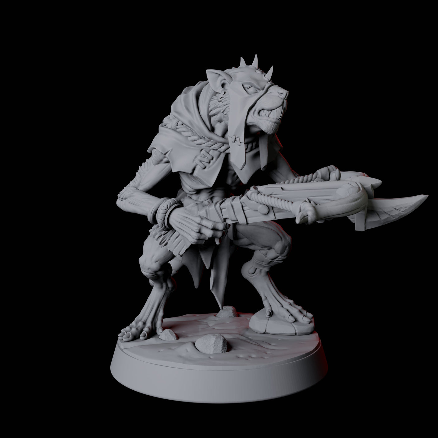 Six Cunning Ratfolk Soldiers Miniature for Dungeons and Dragons, Pathfinder or other TTRPGs