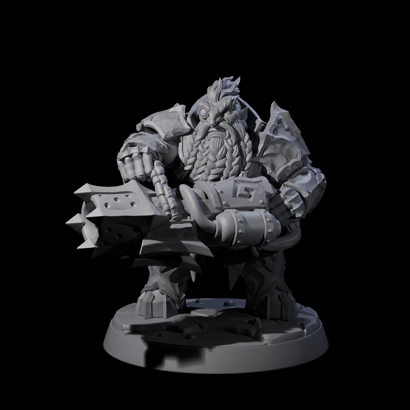 Six Deepcrust Dwarves Miniature for Dungeons and Dragons, Pathfinder or other TTRPGs