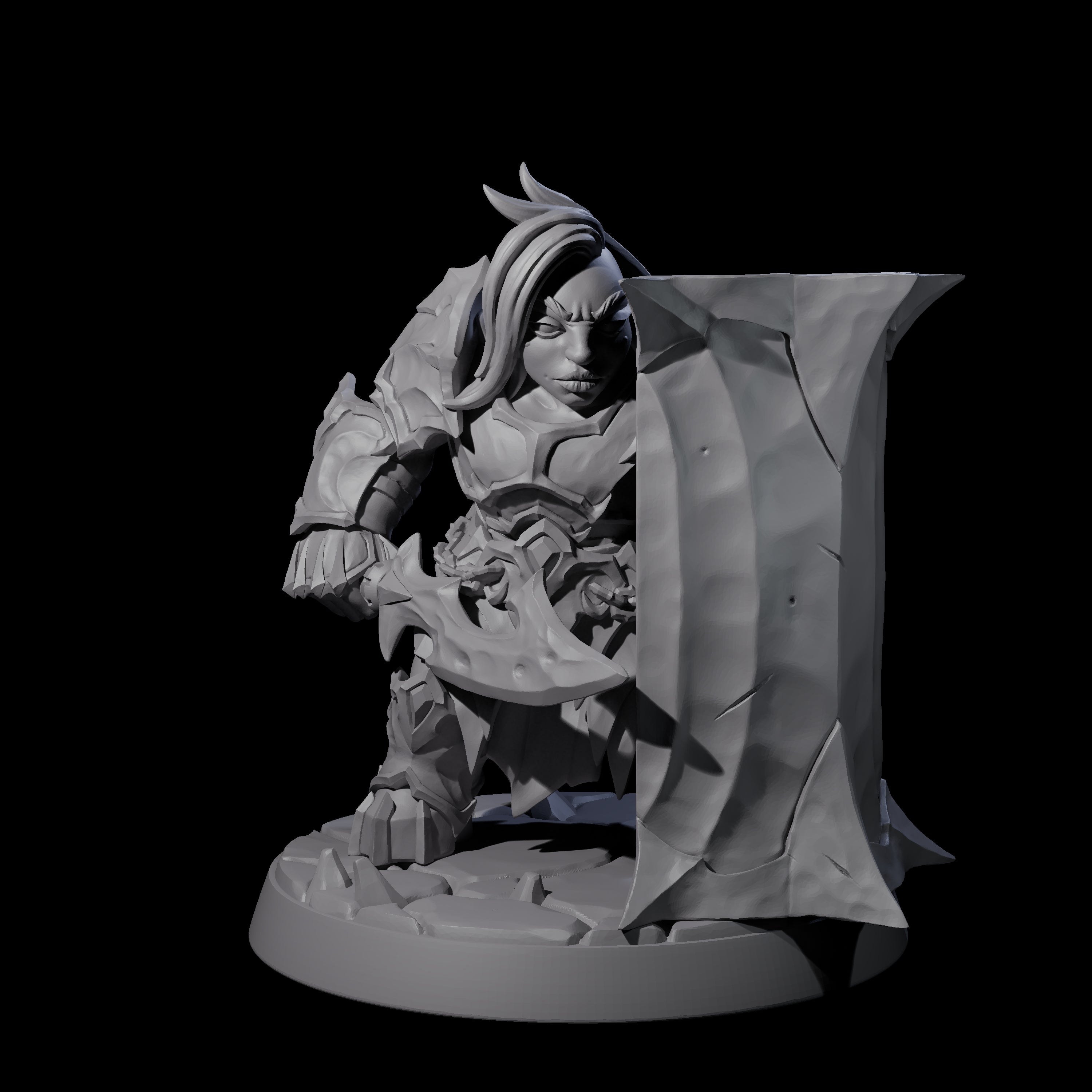 Six Deepcrust Dwarves Miniature for Dungeons and Dragons, Pathfinder or other TTRPGs