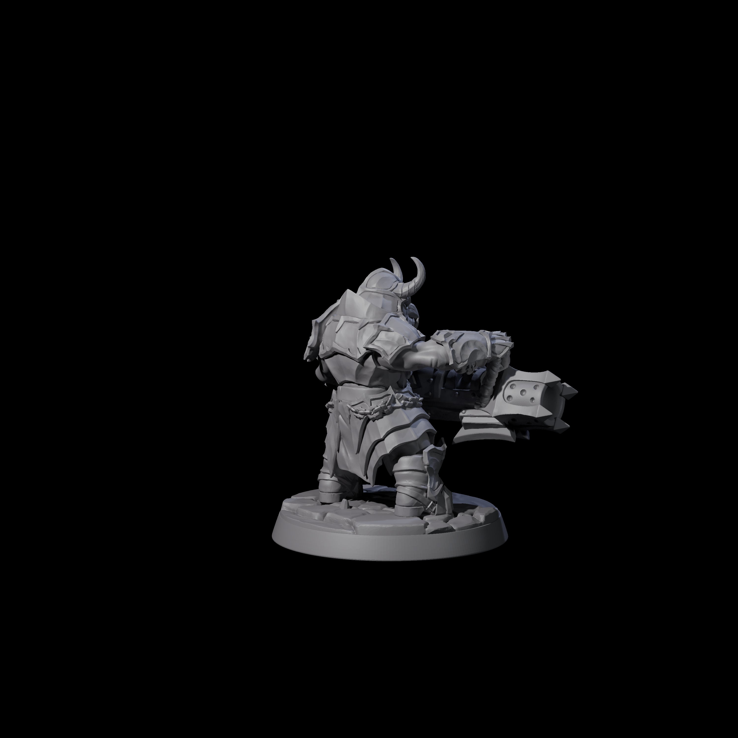 Six Deepcrust Dwarves Miniature for Dungeons and Dragons, Pathfinder or other TTRPGs