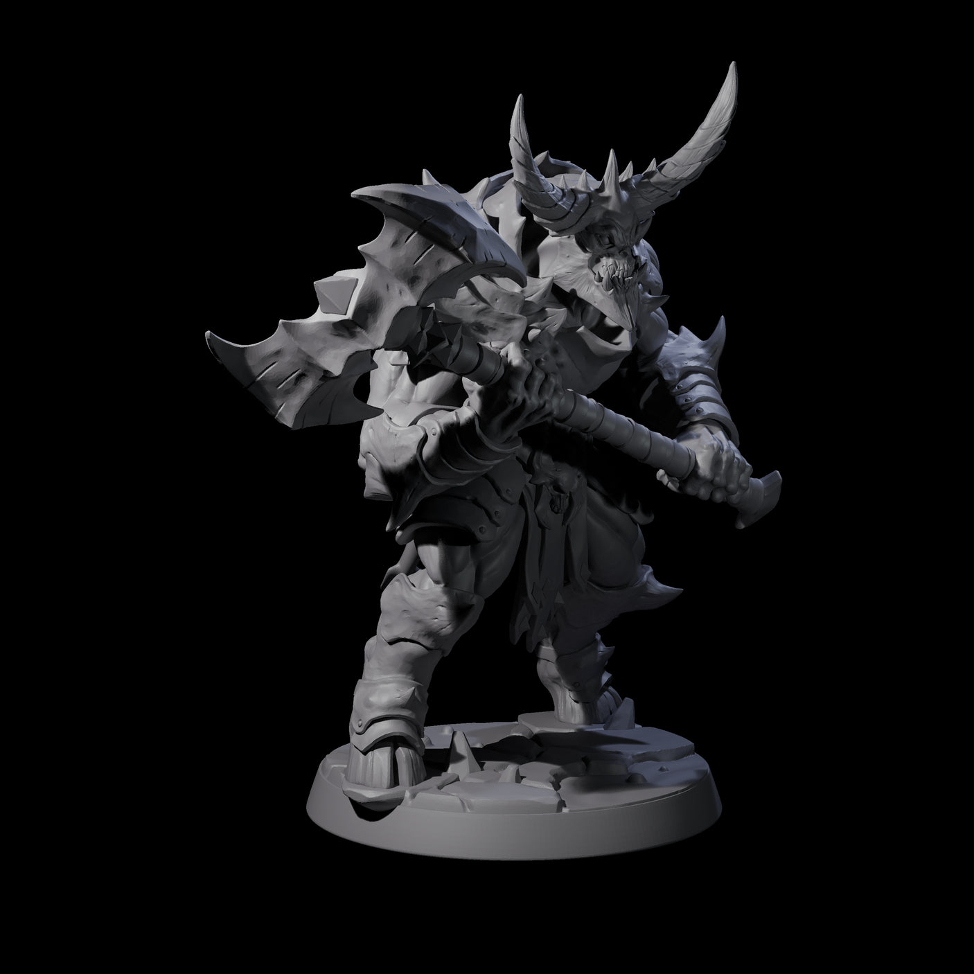 Six Demonic Ravagers Miniature for Dungeons and Dragons, Pathfinder or other TTRPGs
