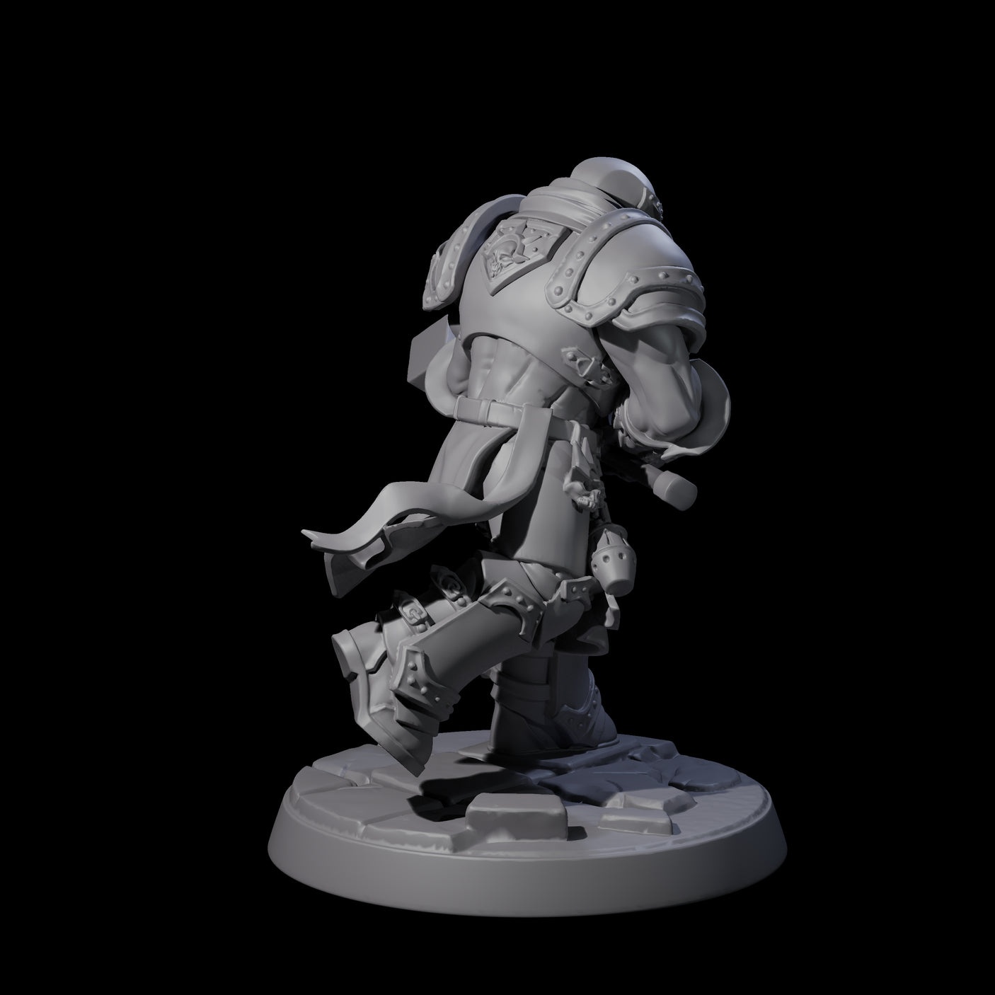 Six Determined Paladin Warriors Miniature for Dungeons and Dragons, Pathfinder or other TTRPGs